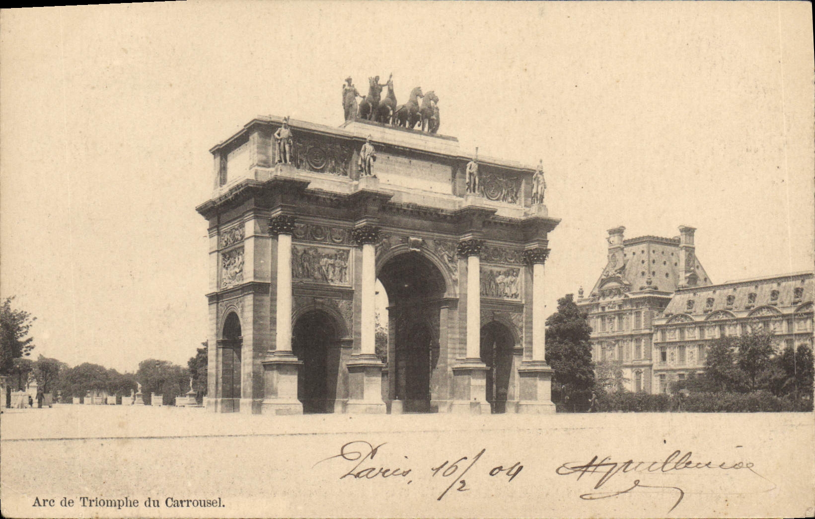 CPA Arc de Triomphe du Carrousel
