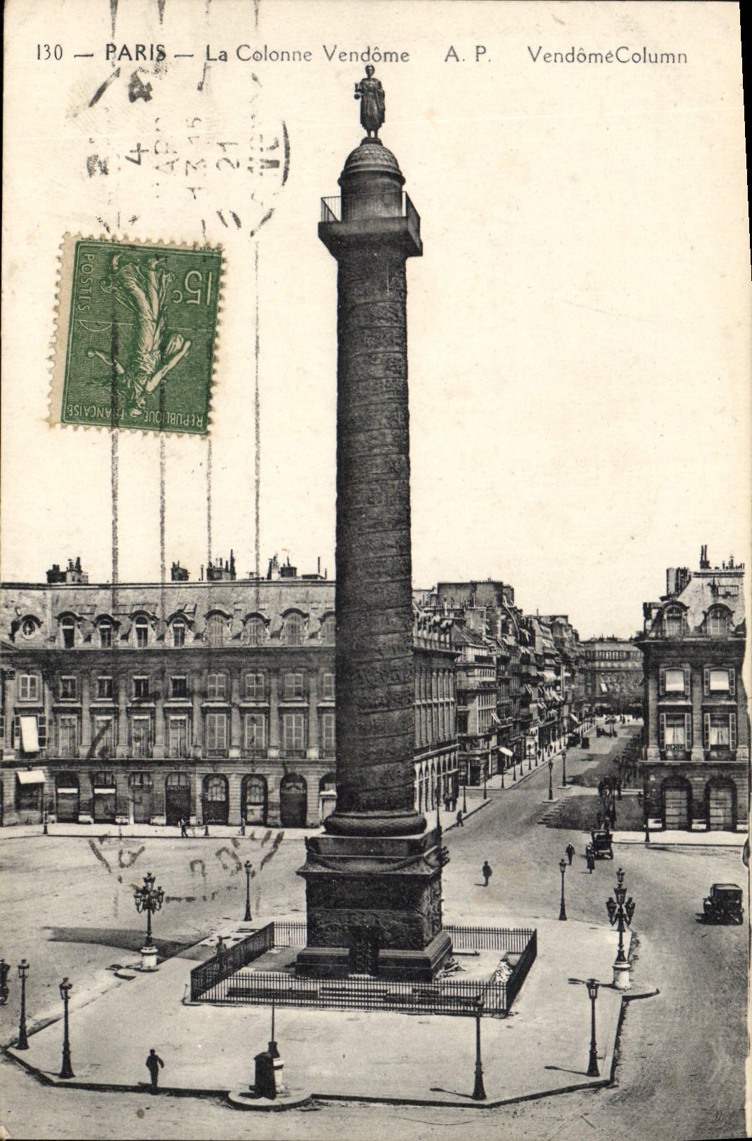 CPA Paris la Colonne Vendome 