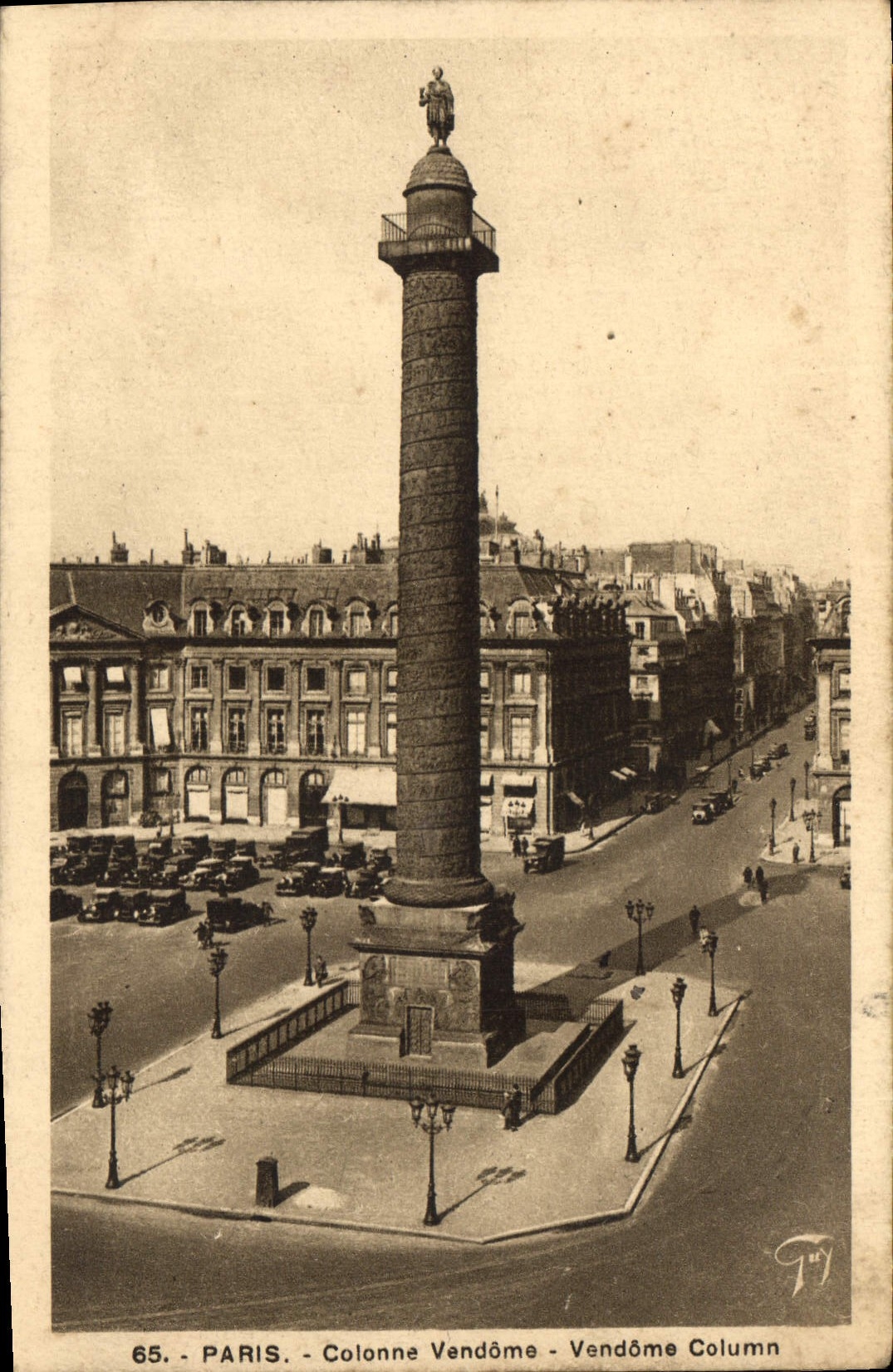 CPA Paris Colonne Vendome 