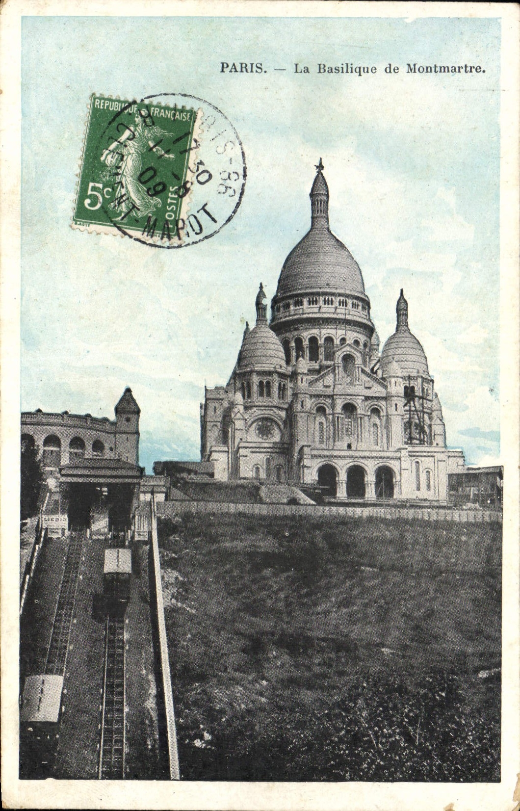 CPA Paris La Basilique de Montmartre