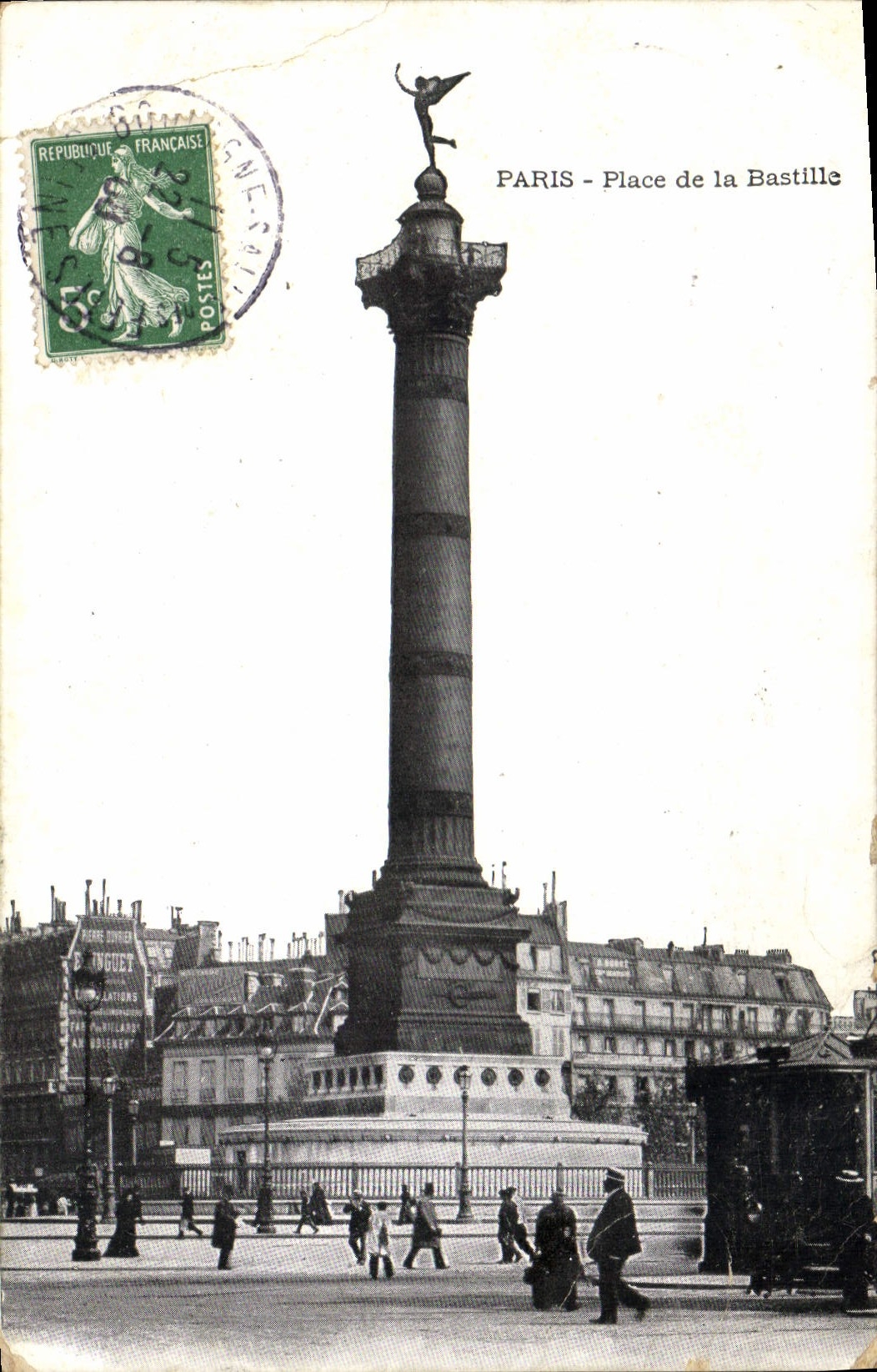 CPA Paris Place de la Bastille 