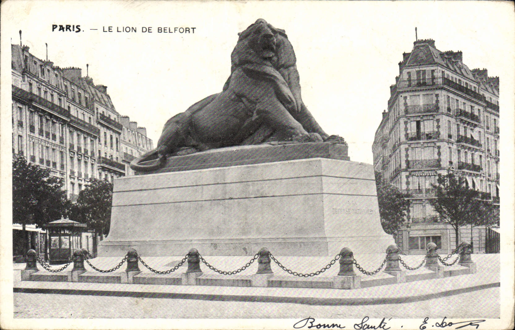 CPA Paris Le Lion de Belfort 