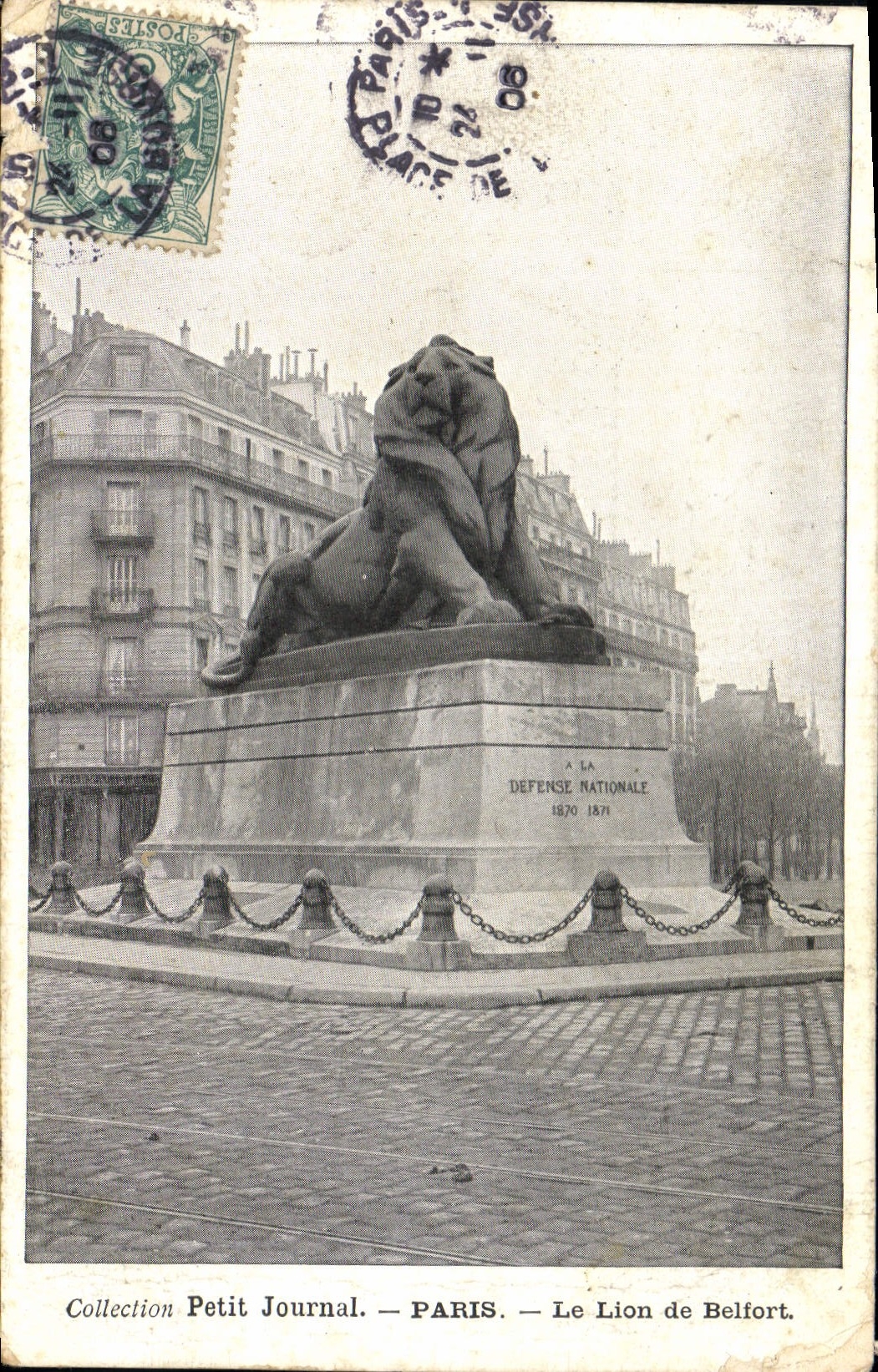 CPA Collection Petit Journal Paris Le Lion de Belfort