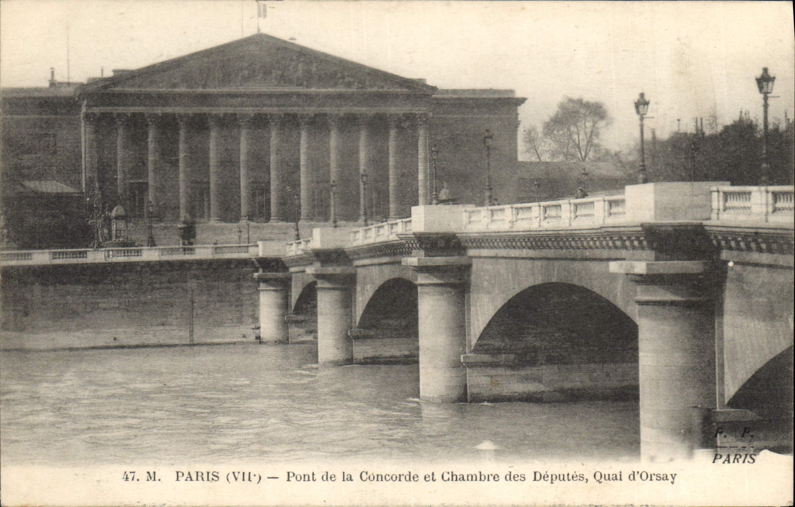 CPA Paris Pont de la Concorde et Chambre des Deputes Quai d'Orsay