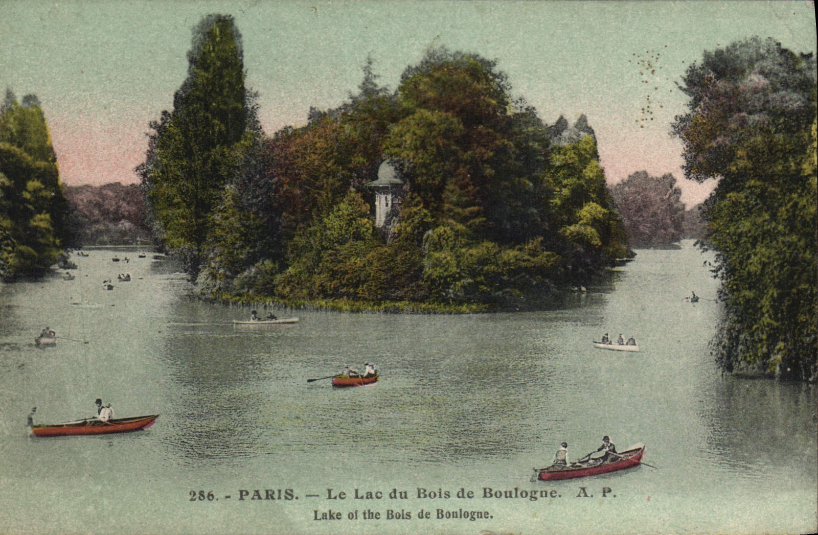 CPA Paris Le Lac du Bois de Boulogne 
