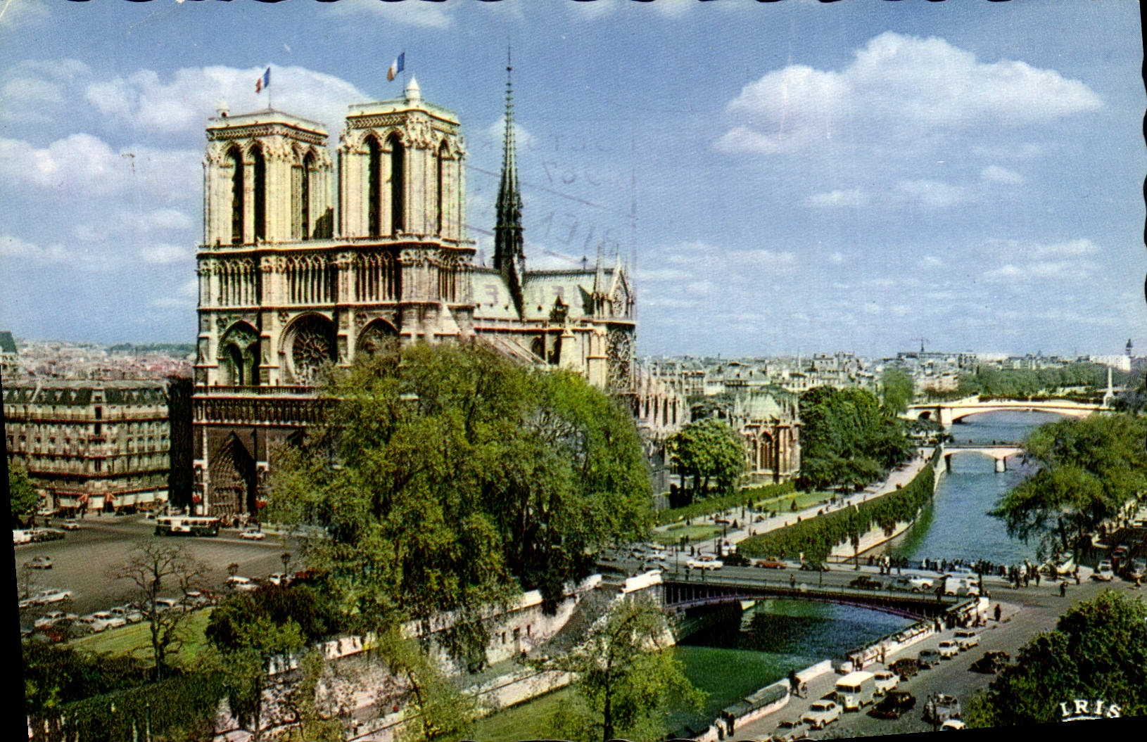 CPA Paris Notre Dame et la Seine 