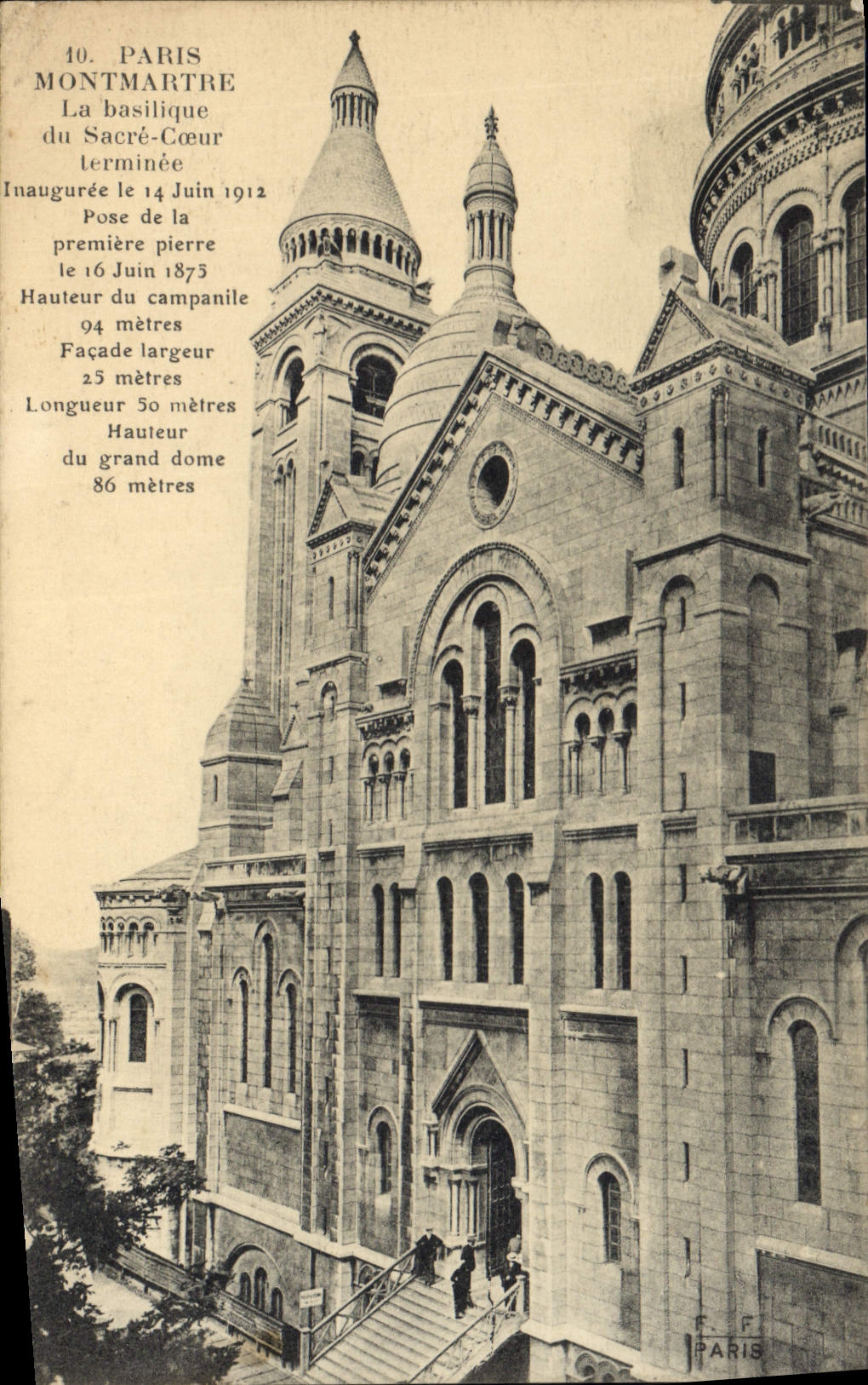 CPA Paris Montmartre La Basilique du Sacre Coeur terminee