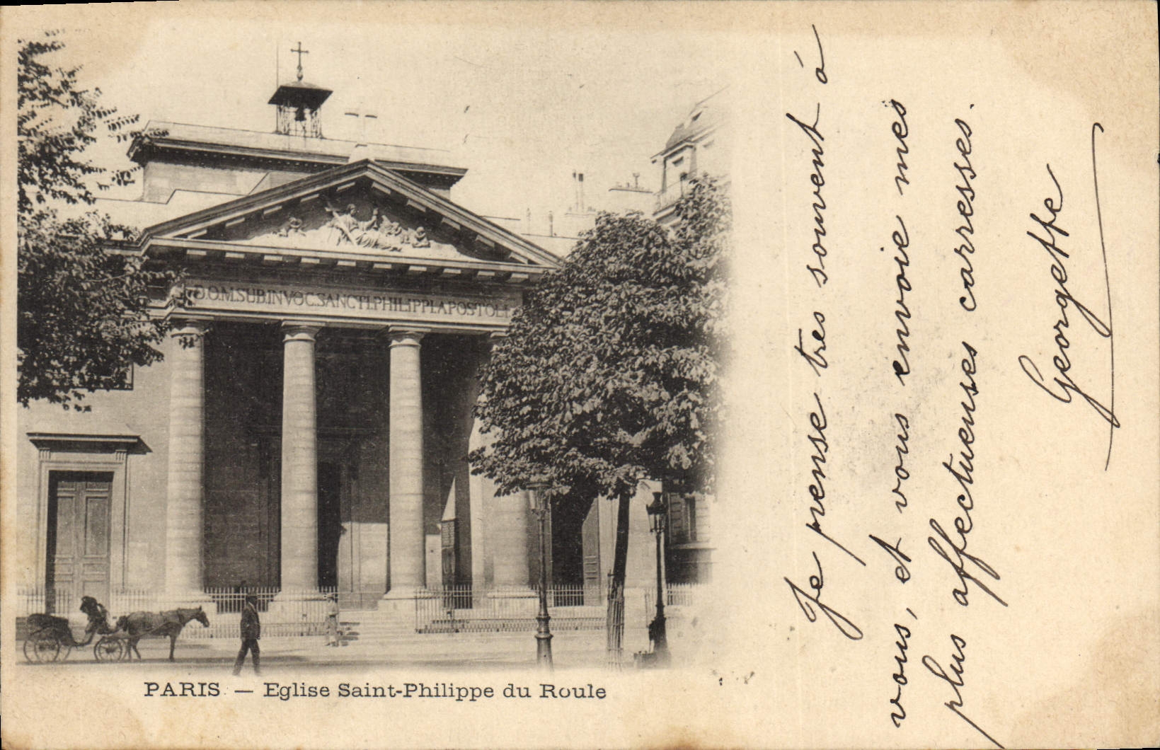 CPA Paris Eglise Saint Philippe du Roule