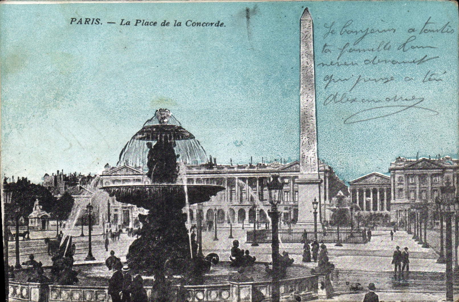 CPA Paris la Place de la Concorde