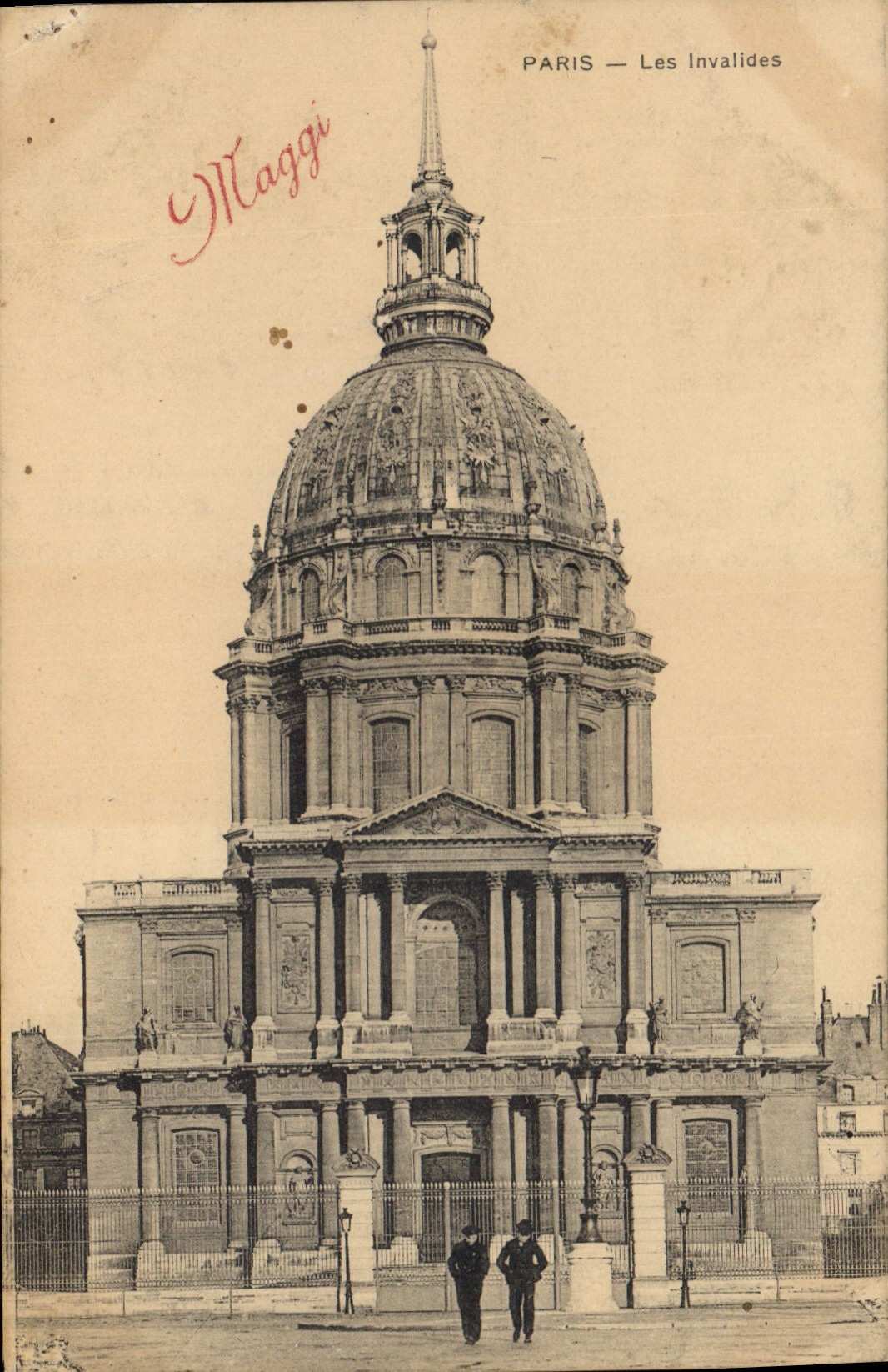 CPA Paris les Invalides Publicite Maggi