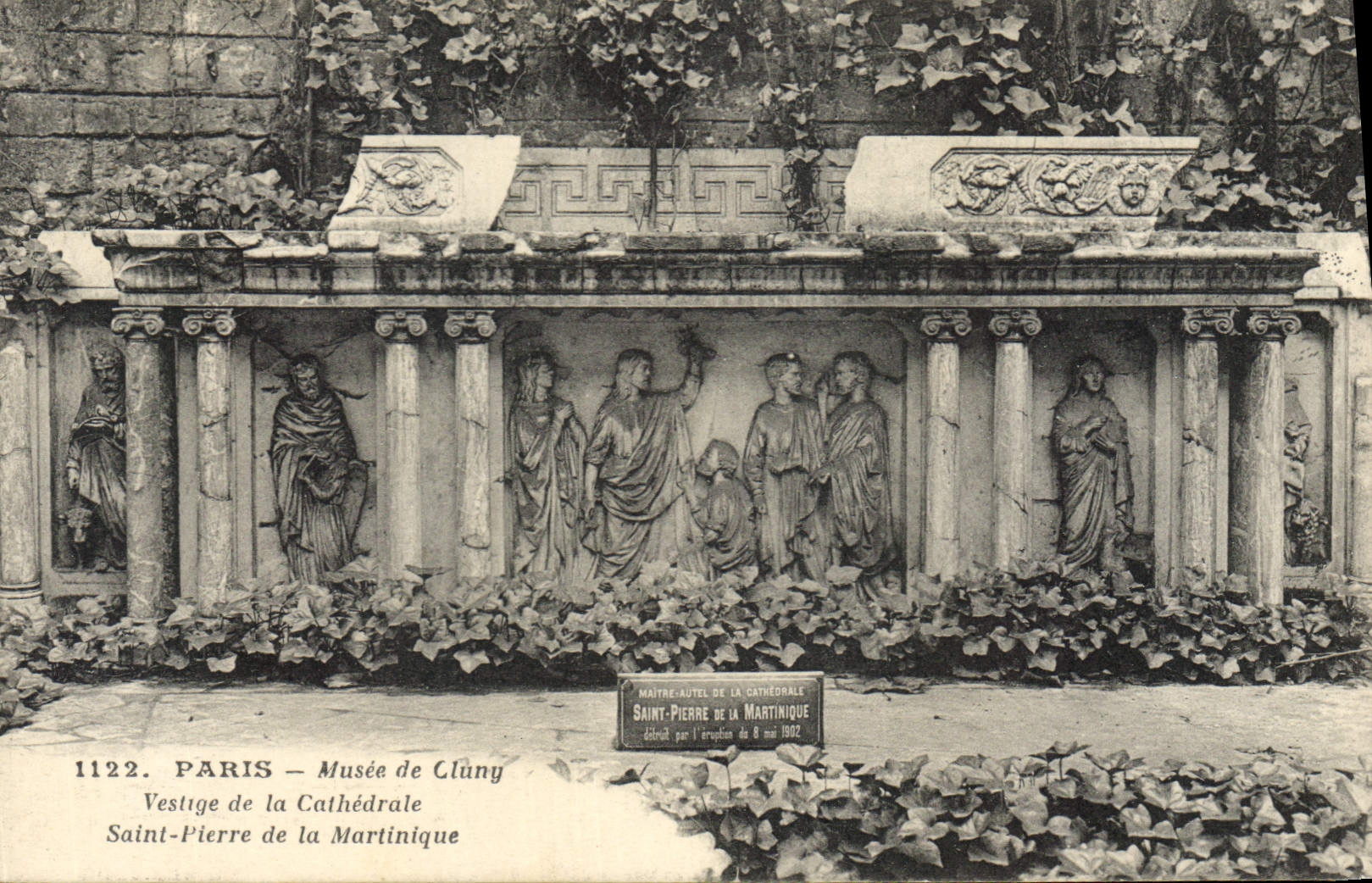 CPA Paris Musee du Cluny Vestige de la Cathedrale Saint Pierre de la Martinique