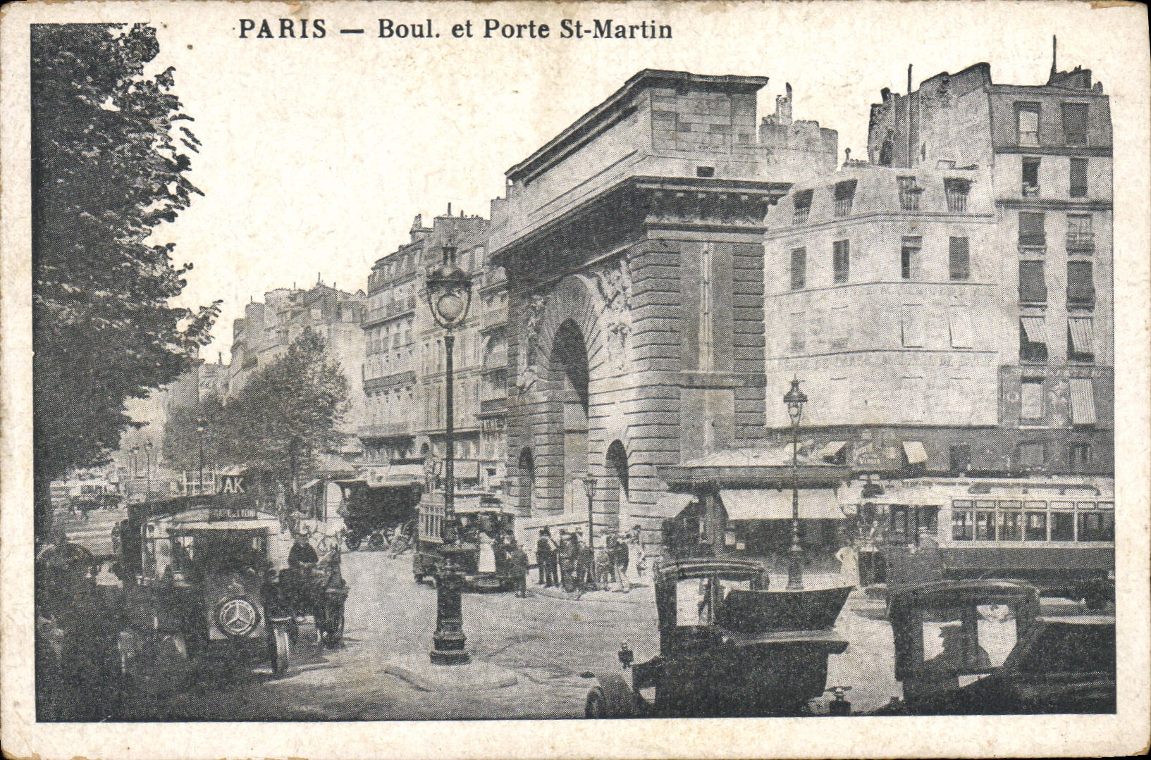 CPA Paris Boul et Porte St Martin 