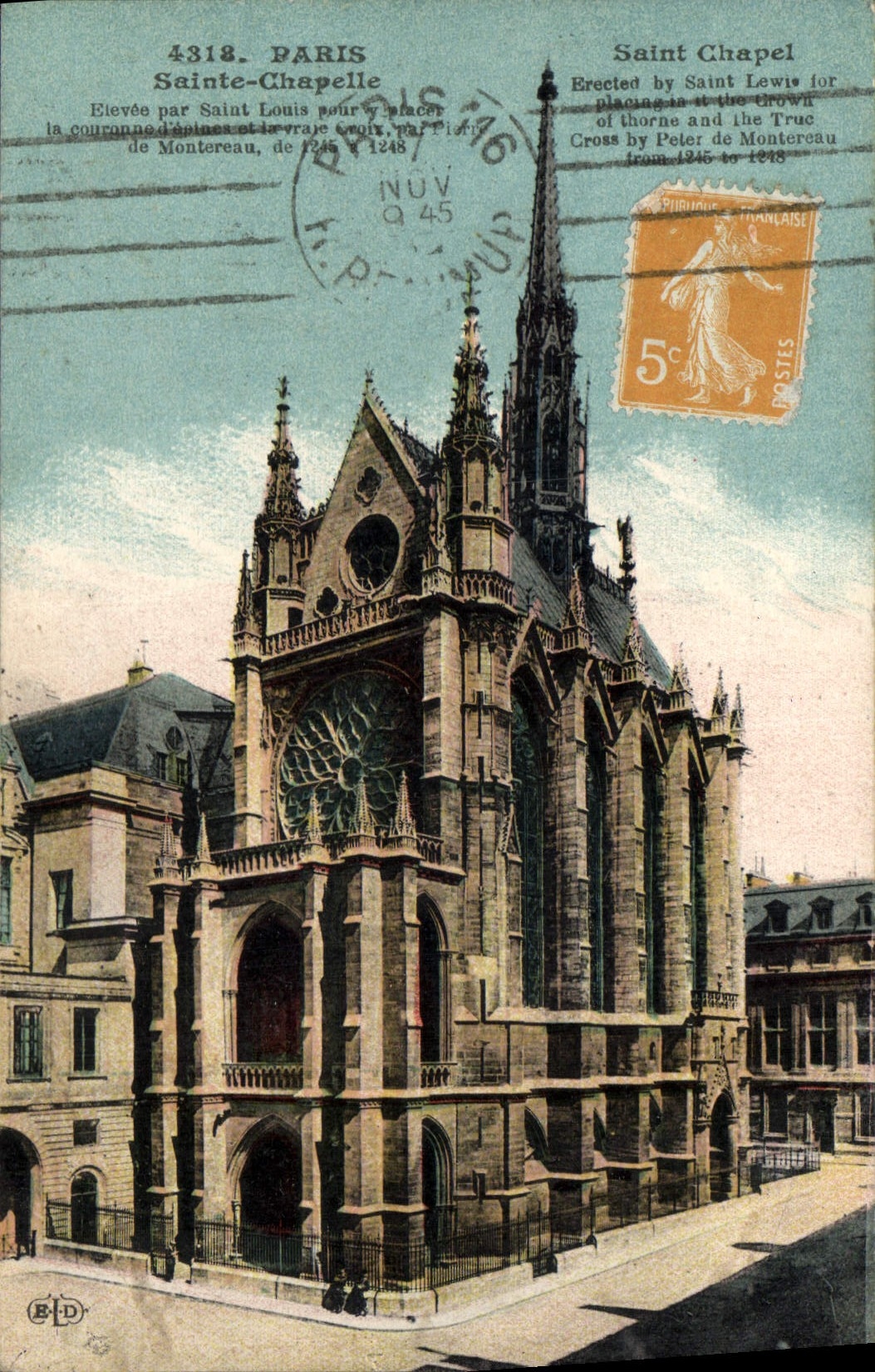 CPA Paris Sainte Chapelle 