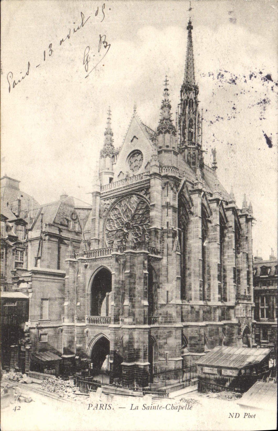 CPA Paris la Sainte Chapelle 