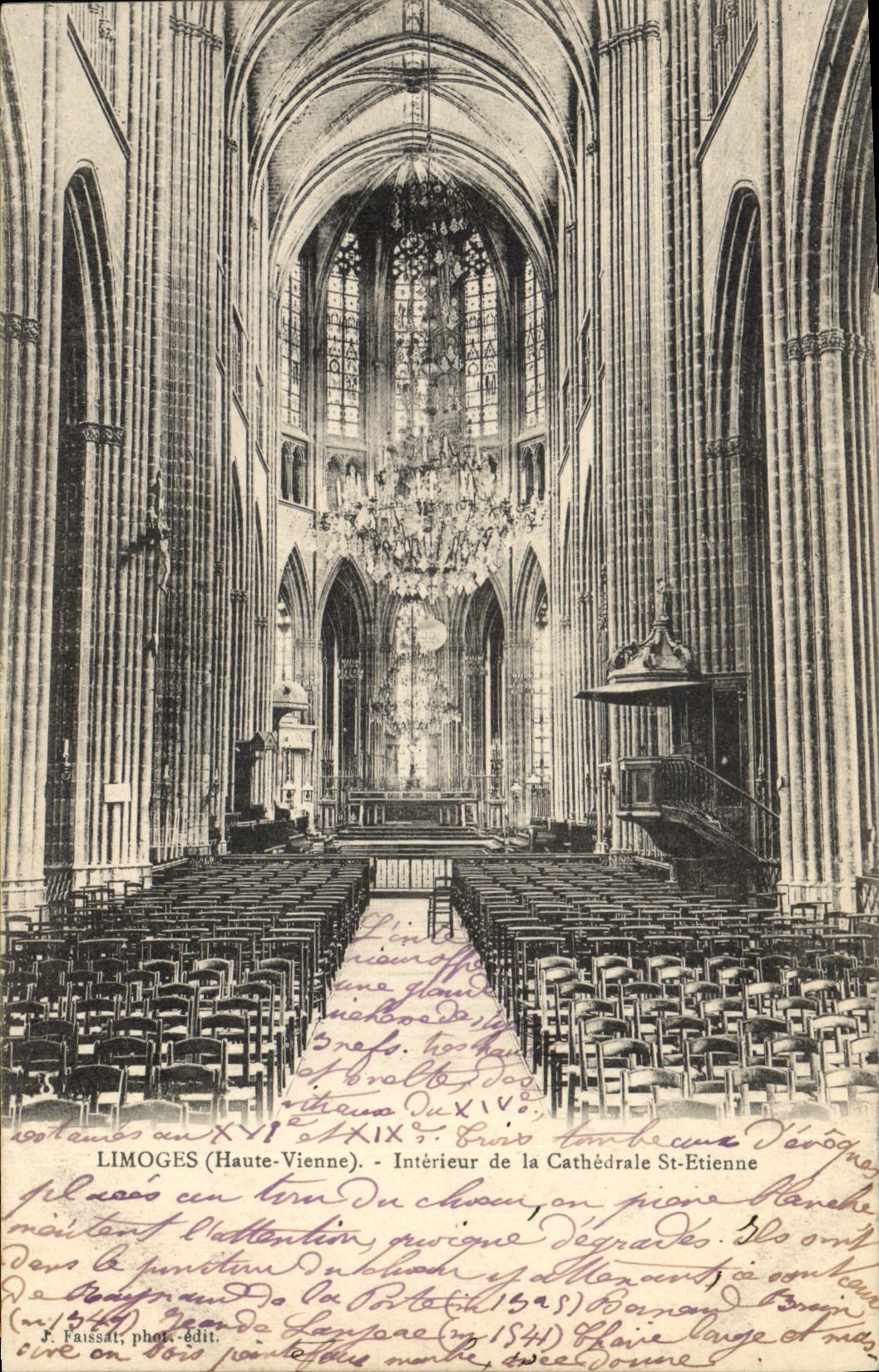 CPA Limoges (Haute Vienne) Interieur de la Cathedrale St Etienne