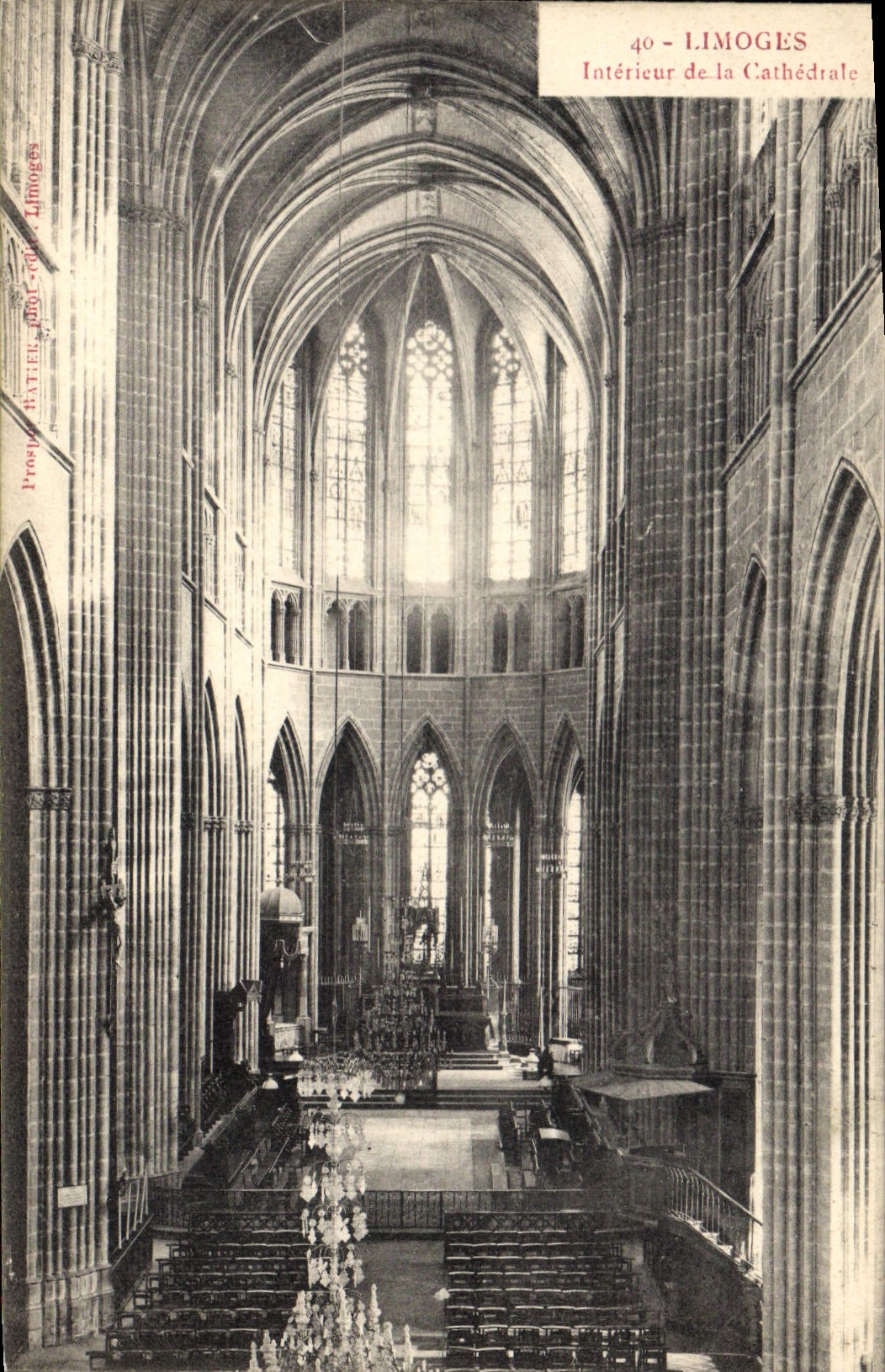 CPA Limoges Interieur de La Cathedrale