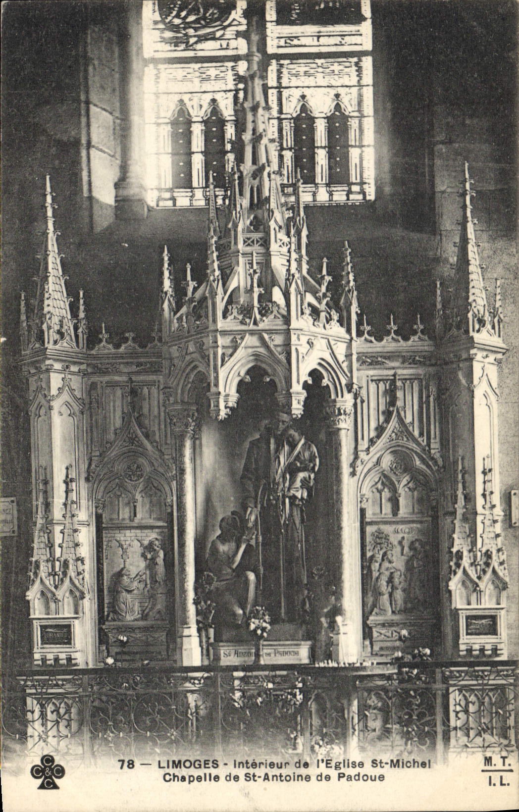 CPA Limoges Interieur de l'Eglise St Michel Chapelle de St Antoine de Padoue
