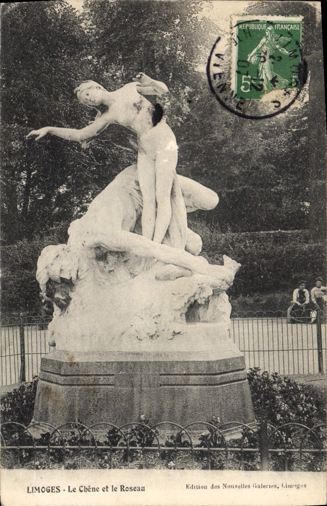 CPA Limoges Le Chene et le Roseau