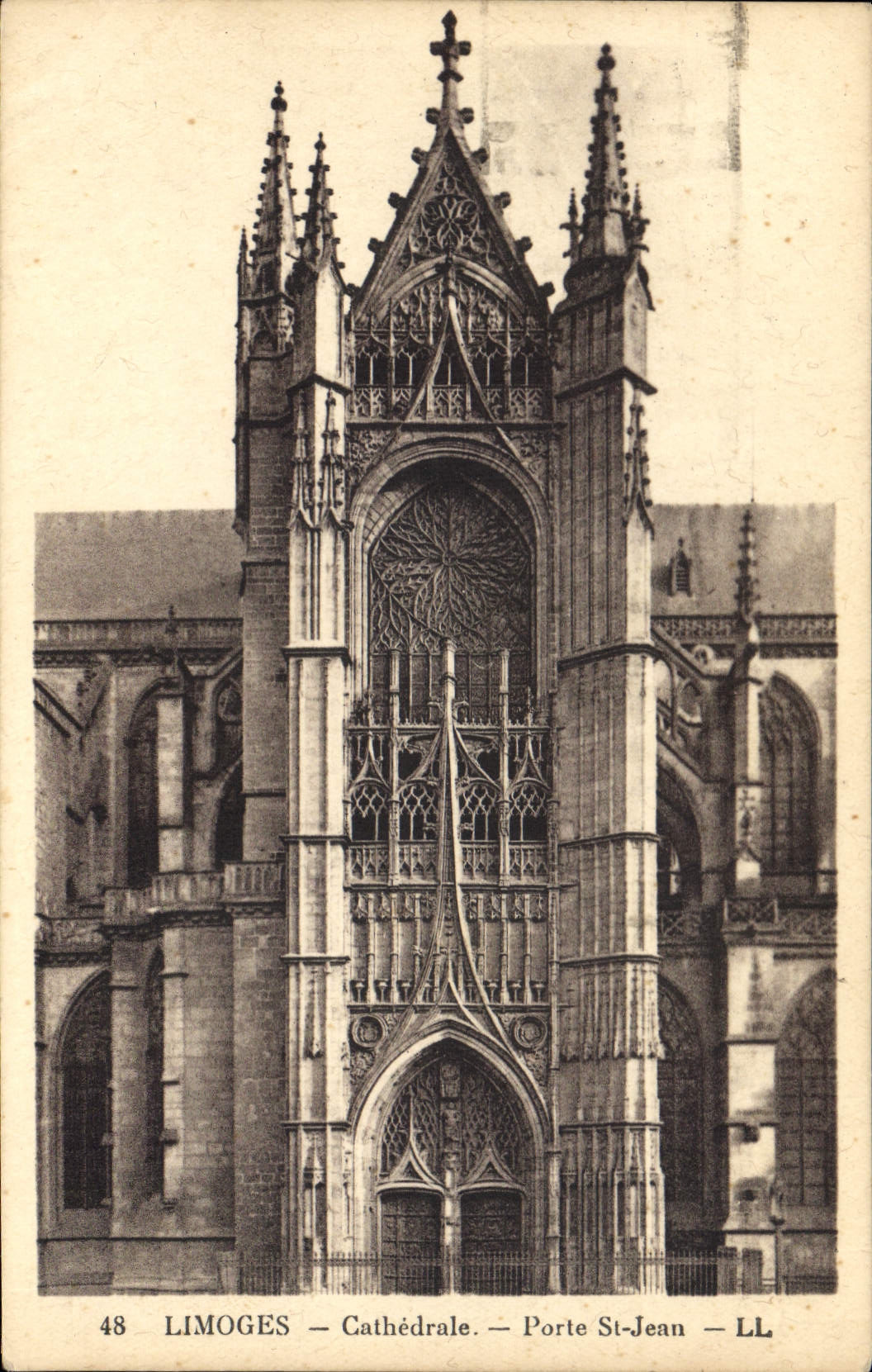 CPA Limoges Cathedrale Porte St Jean