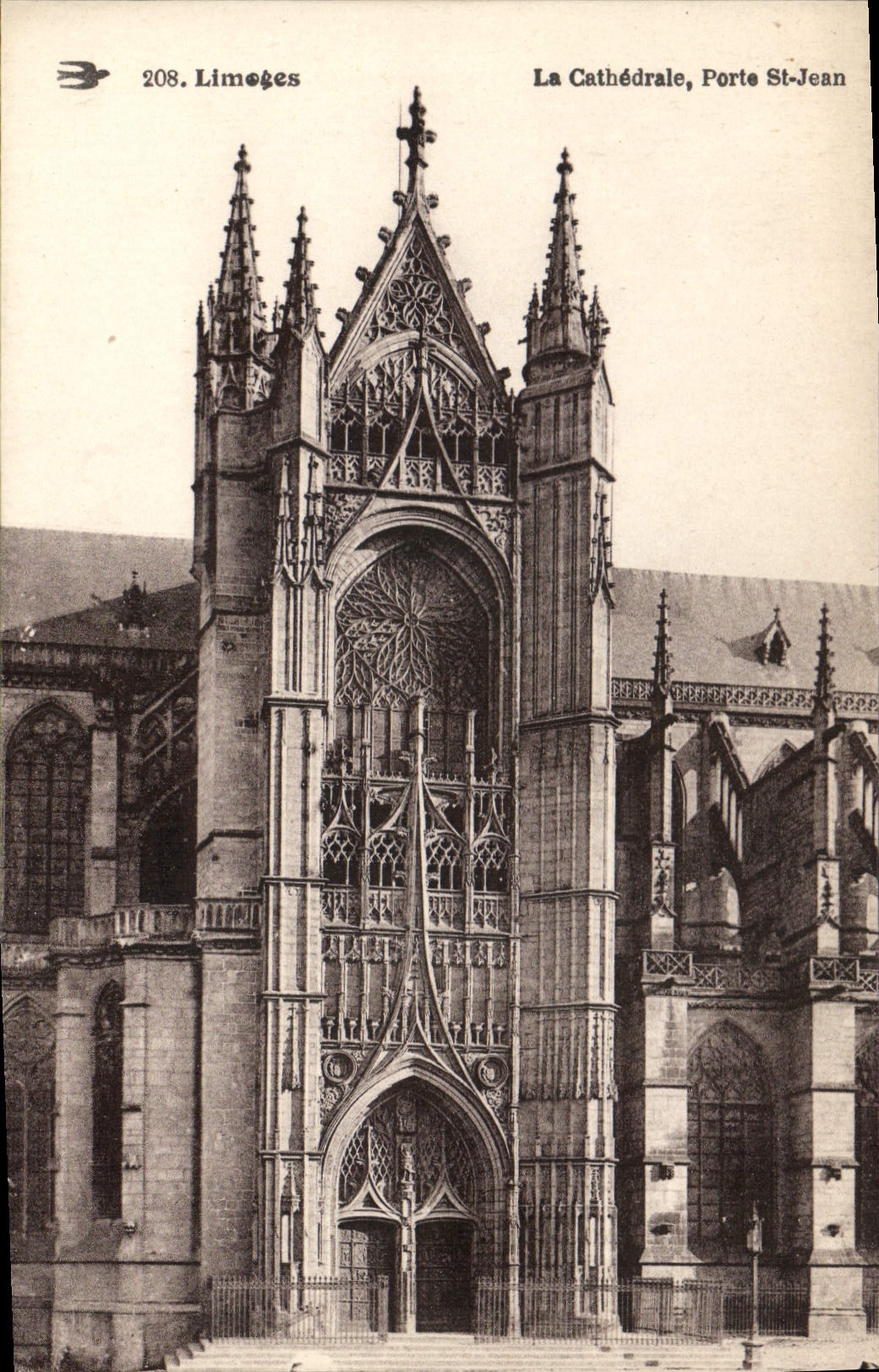 CPA Limoges La Cathedrale Porte St Jean