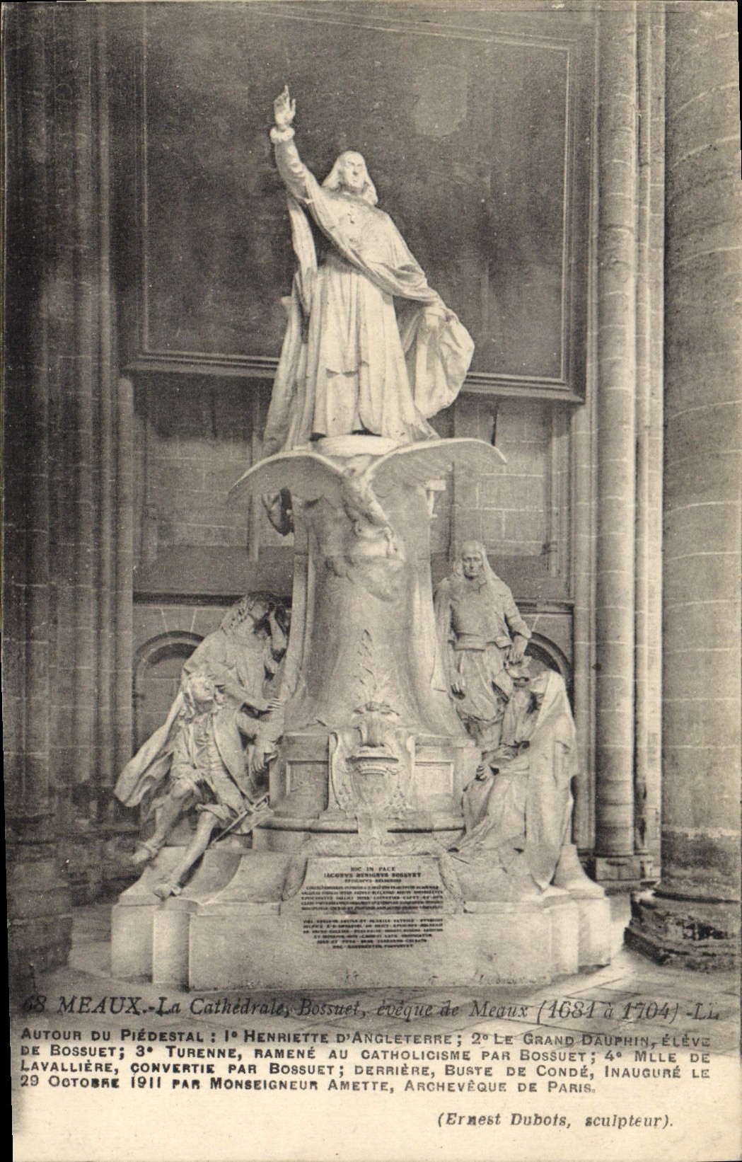 CPA Meaux La Cathedrale Bossuel eveque de Meaux (1684 a1904)