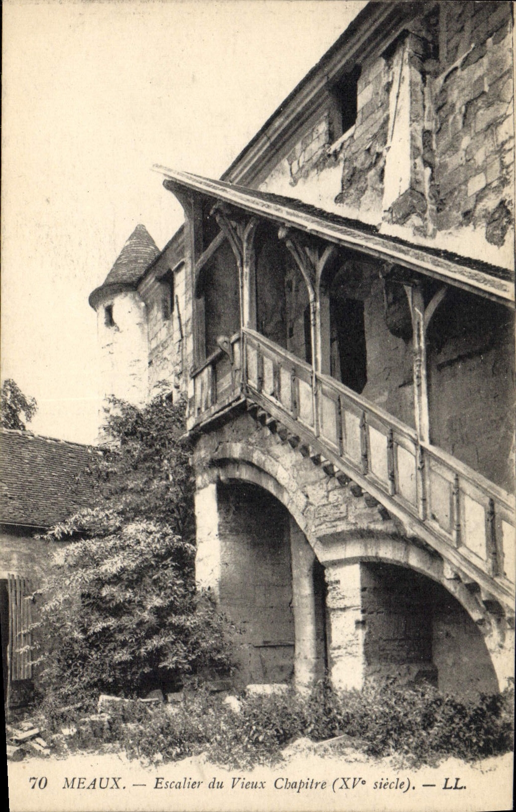 CPA Meaux Escalier du Vieux Chapitre (XVe siecle)