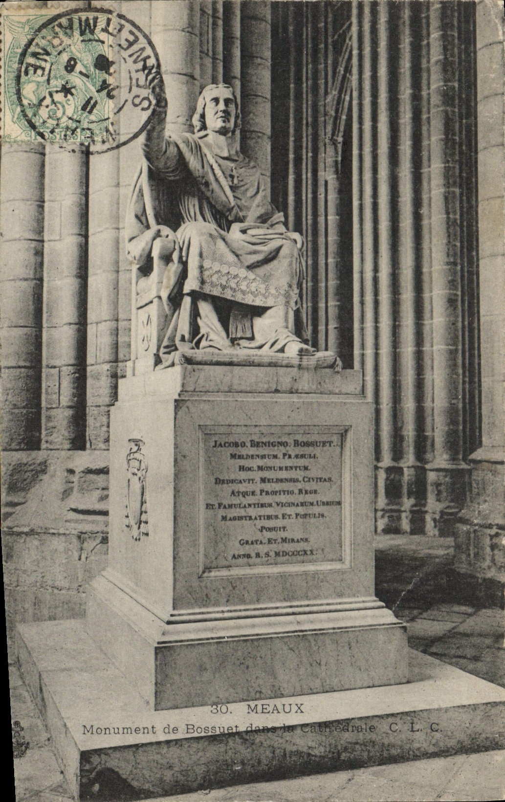 CPA Meaux Monument de Bossuet