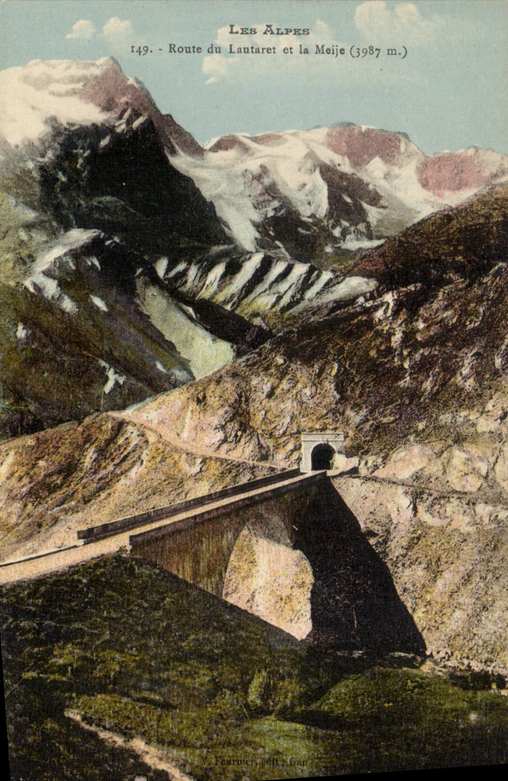 CPA Les Alpes Route du Lautaret et la Meije (1957 m)