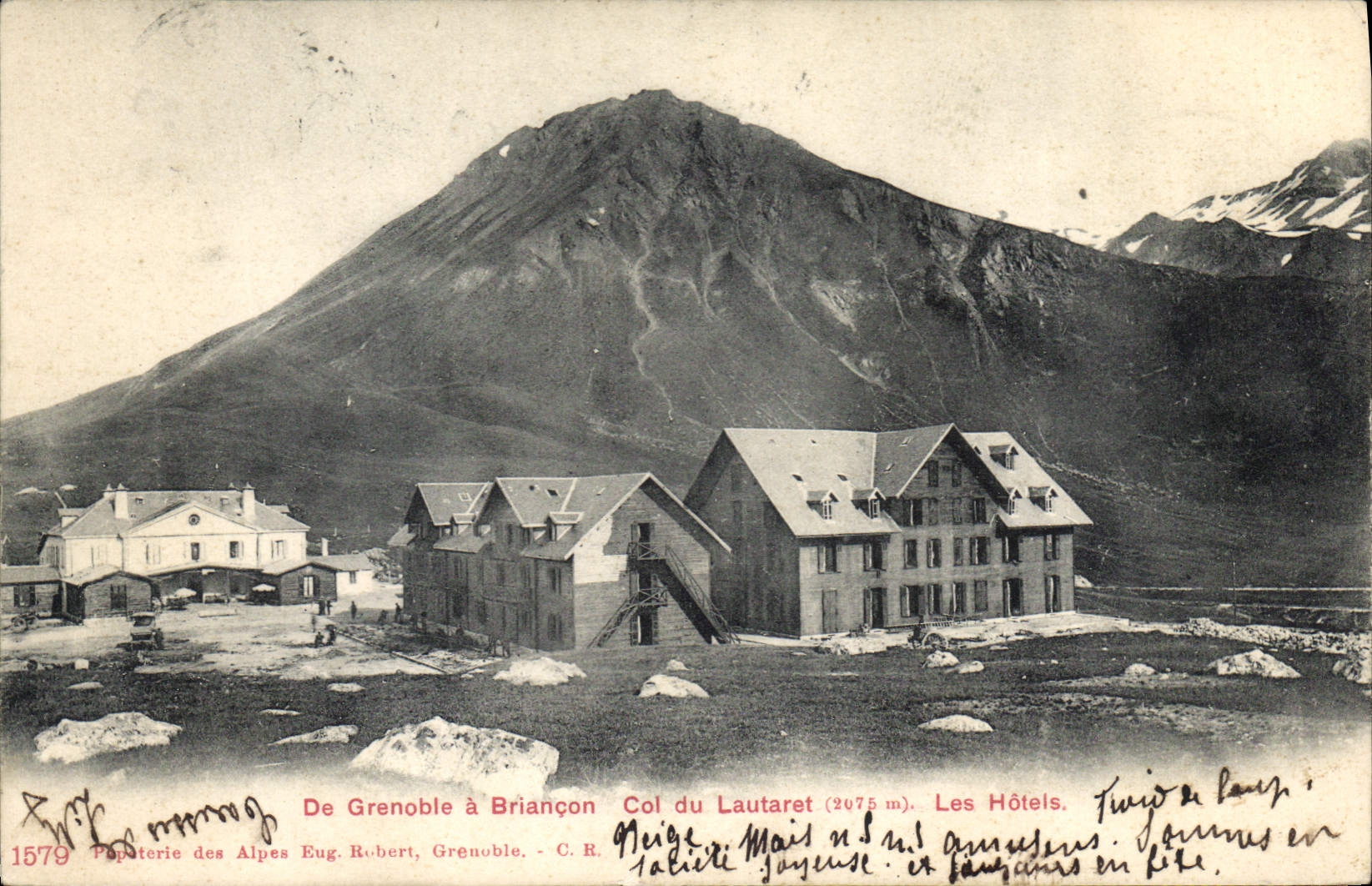 CPA de Grenoble a Briancon Col du Lautaret (2075 m) les Hotels 