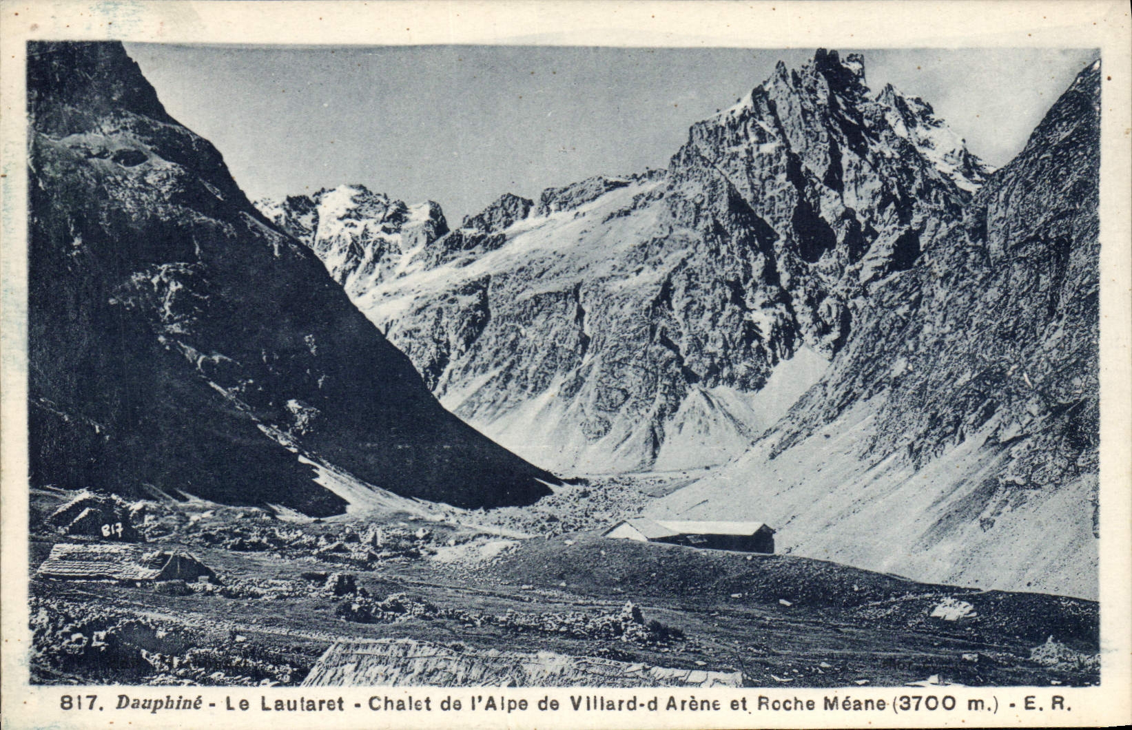 CPA Le Dauphine Le Lautaret Chalet de l'Alpe de Villard d'Aren et Roche Mene (3700 m)