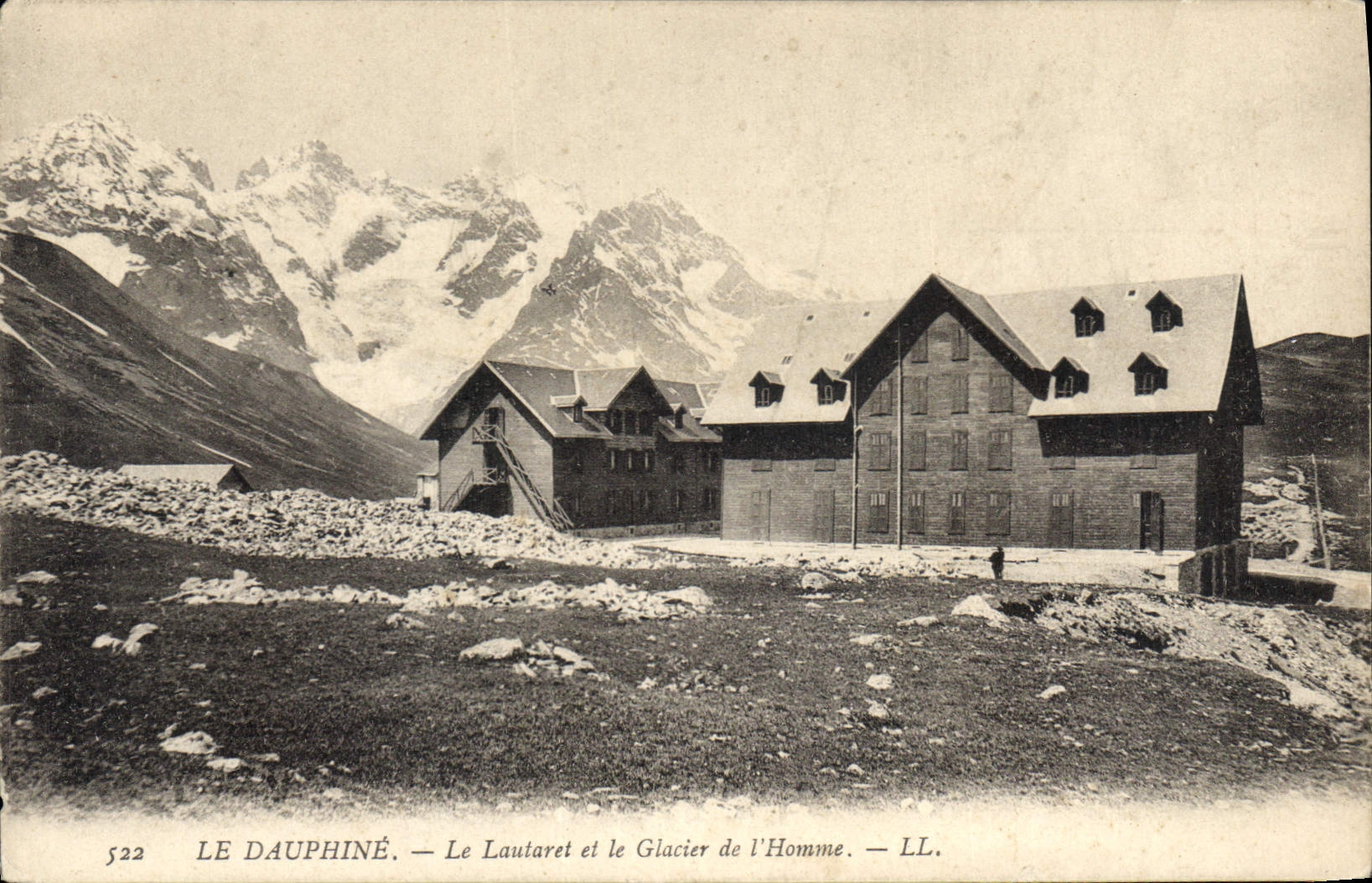 CPA Dauphine Le Lautaret et le Glacier de l'Homme