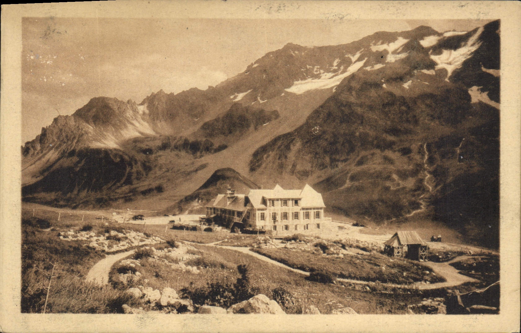 CPA Dauphine Le Lautaret Le Chalet Hotel  P L M (2108 m) et le Combeynot (3155 m)
