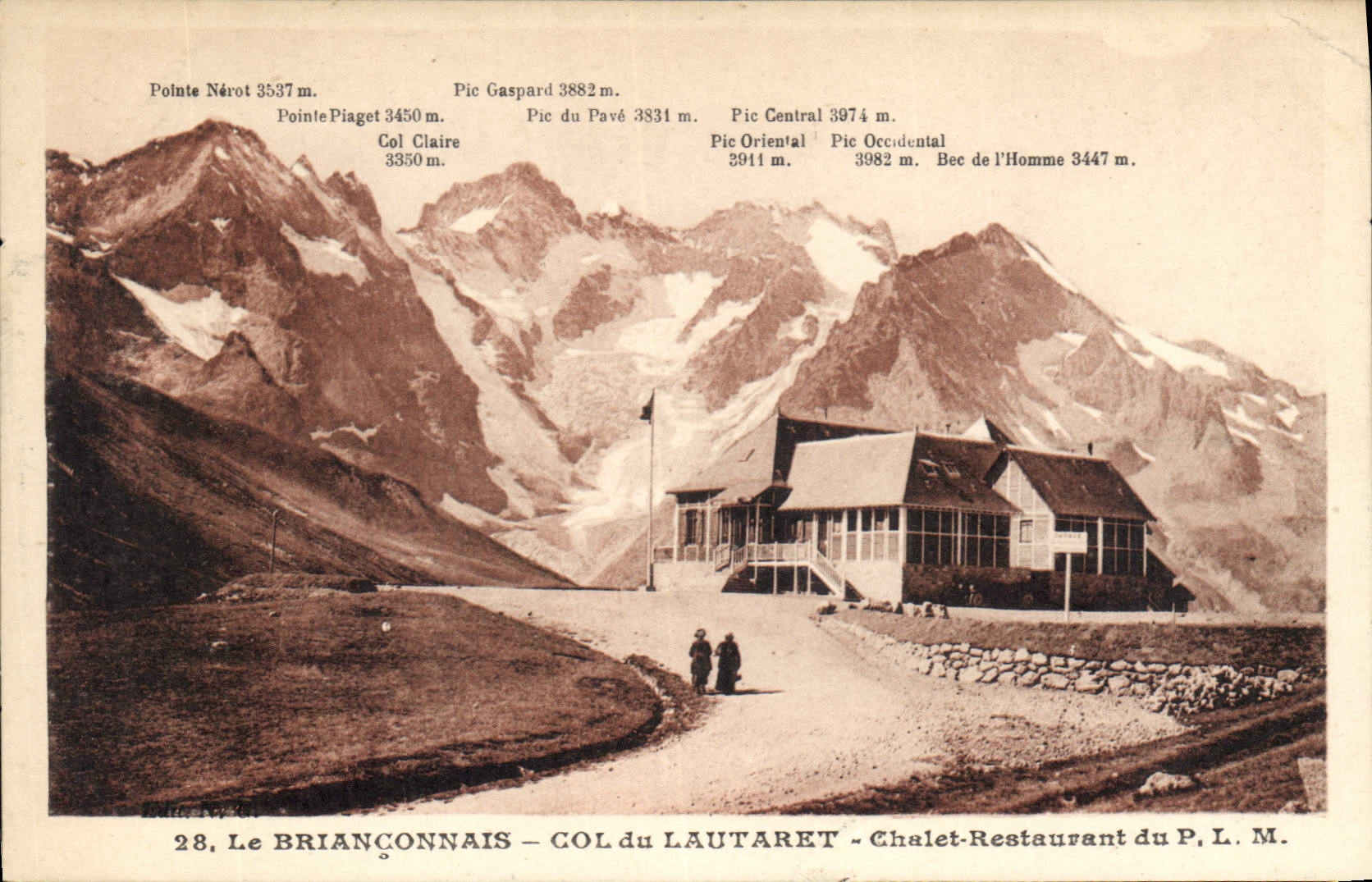 CPA Le Brianconnais Col du Lautaret Chalet Restaurant du P L M