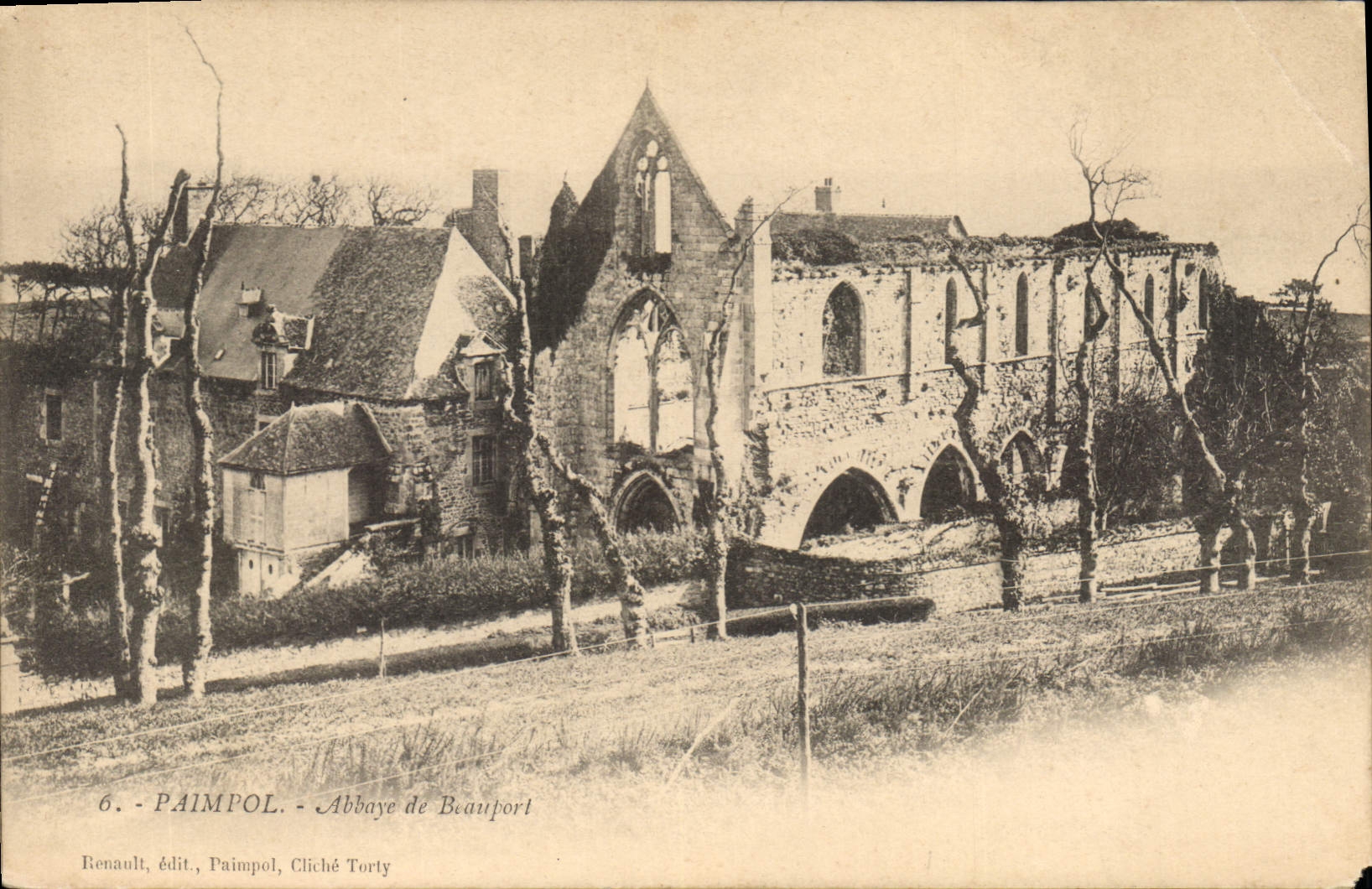 CPA Paimpol Abbaye de Beauport