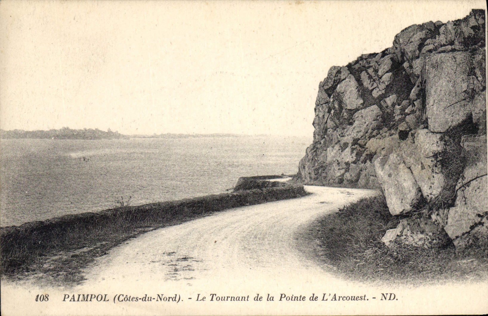 CPA Paimpol (C du N) Le Tournant de la Pointe de l'Arcouest