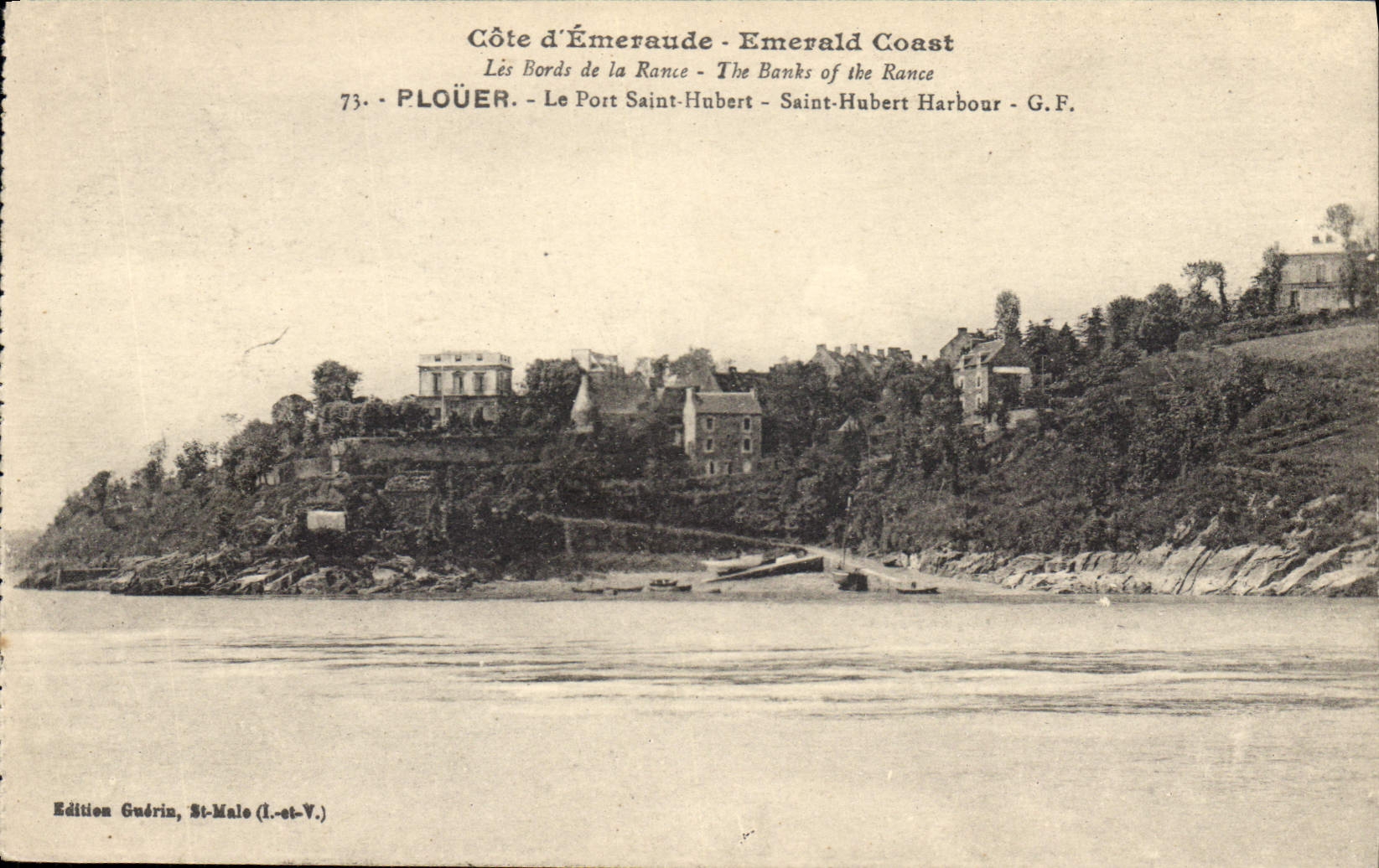 CPA Cote d'Emeraude Les Bords de la Rance Plouer La Port Saint Hubert