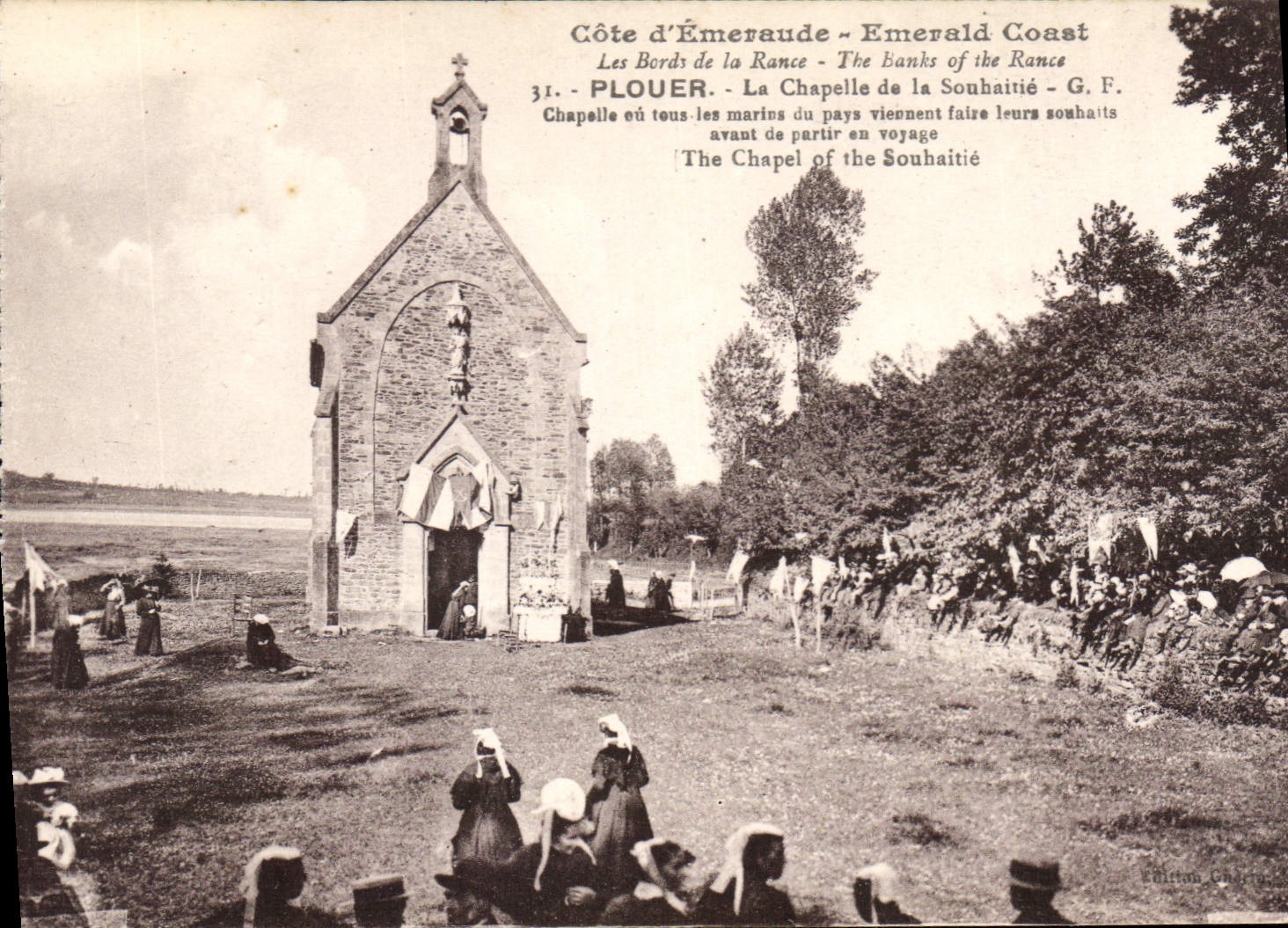 CPA Cote d'Emeraude Les Bords de la Rance Plouer La Chapelle de la Souhaitie