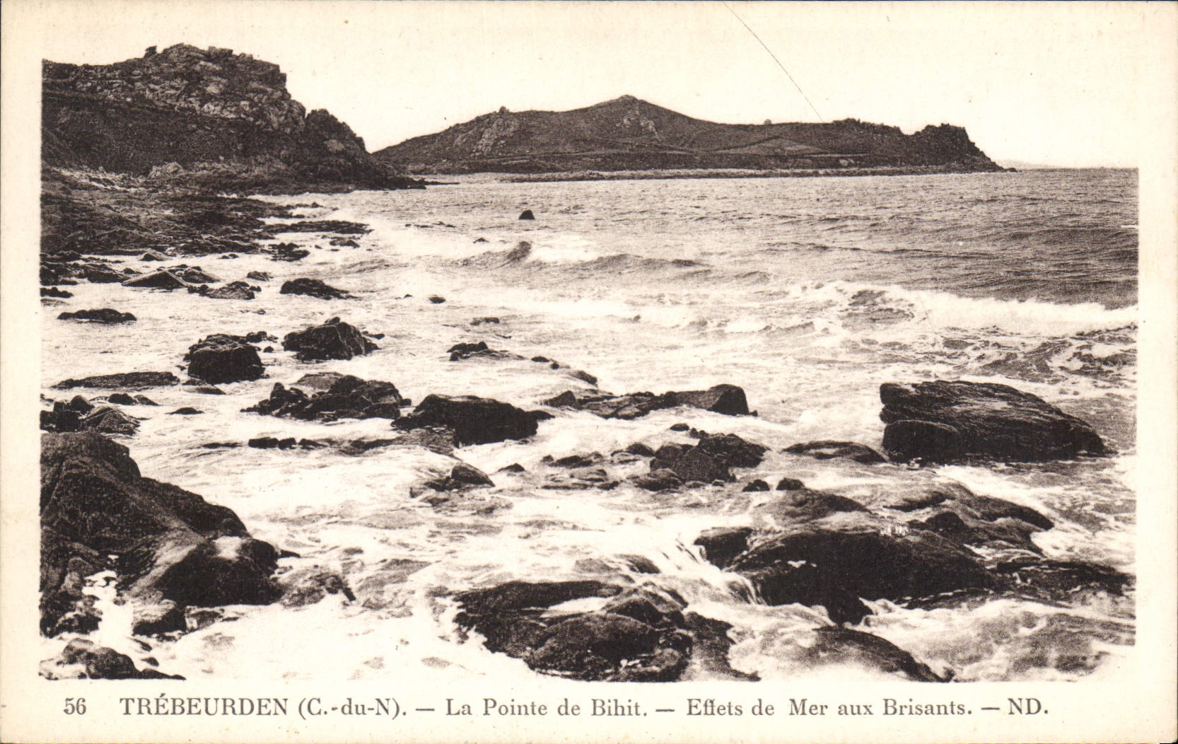 CPA Tonquedec (C du N) La Pointe de Bihit Effets de Mer aux Brisants
