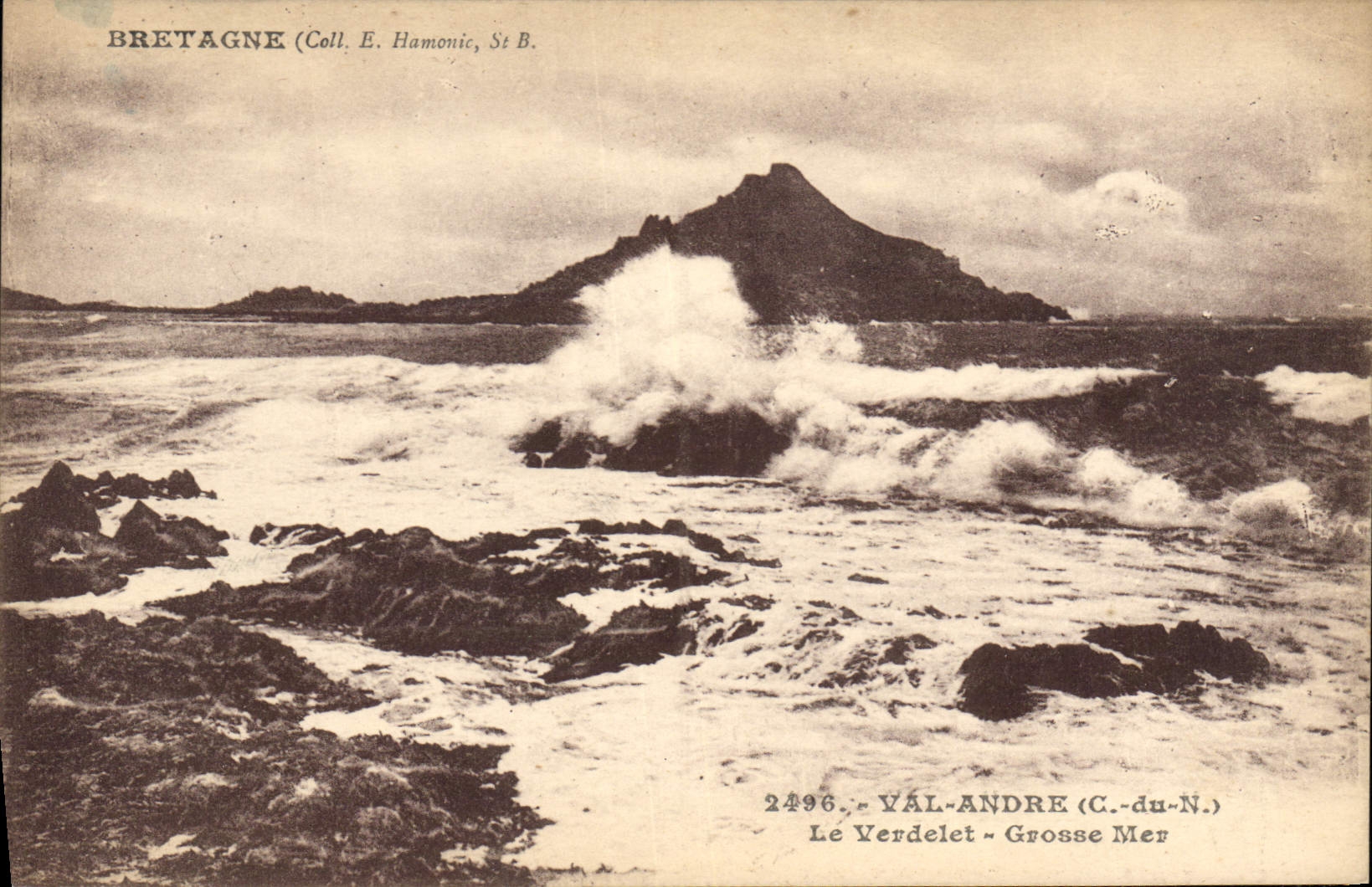 CPA Bretagne Val Andre (Cote du Nord) Le Verdelet Grosse Mer