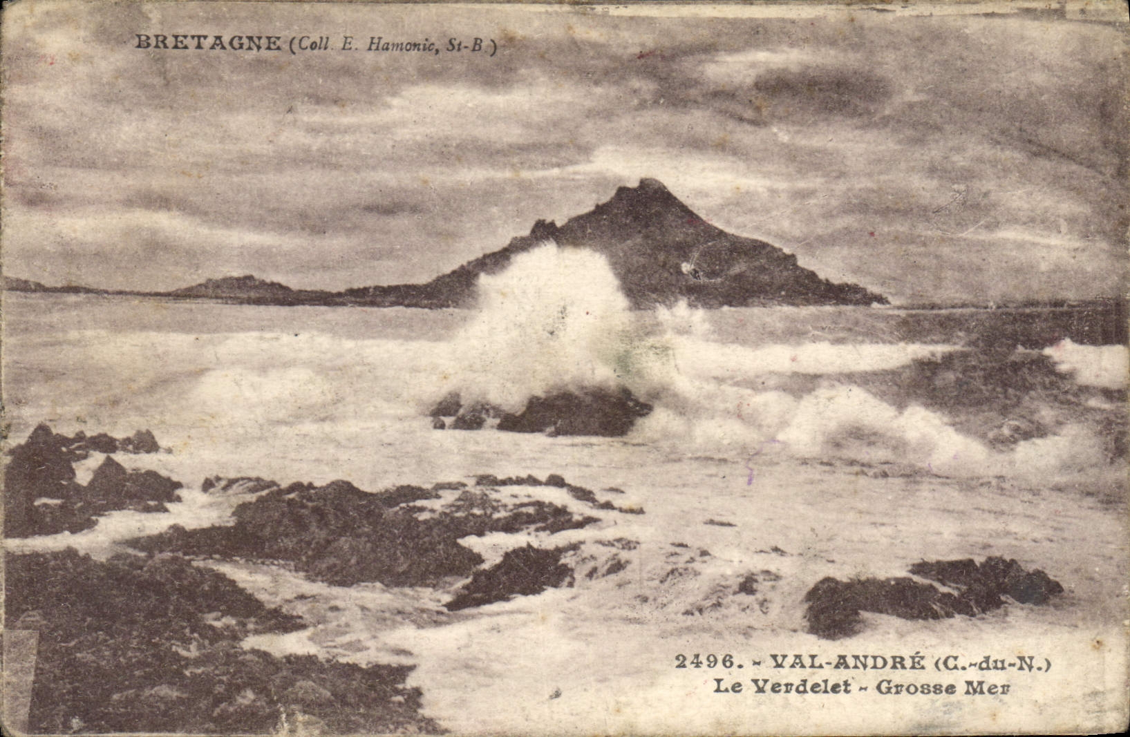 CPA Bretagne Val Andre (Cote du Nord) Le Verdelet Grosse Mer