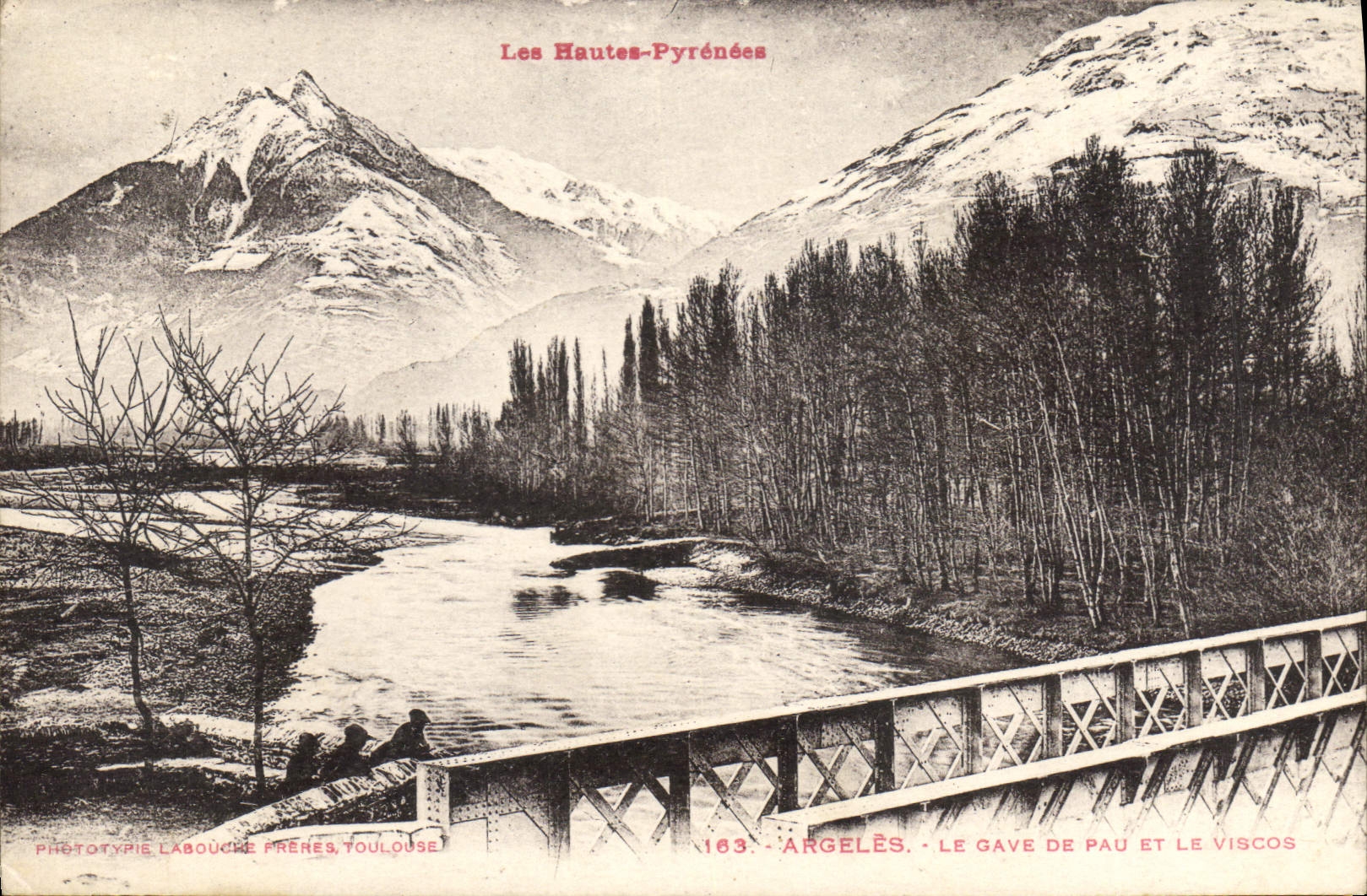 CPA Les Hautes Pyrenees Argeles Le Gave de Pau et le Viscos