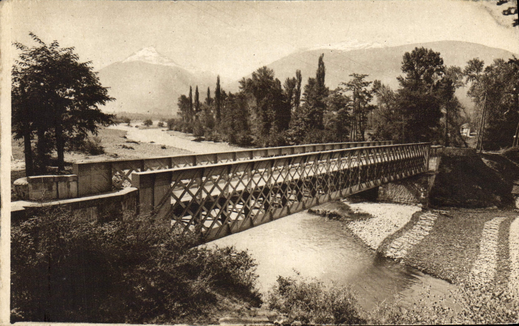 CPA Argeles Pont de Tilos Le Gave au Fond le Viscos