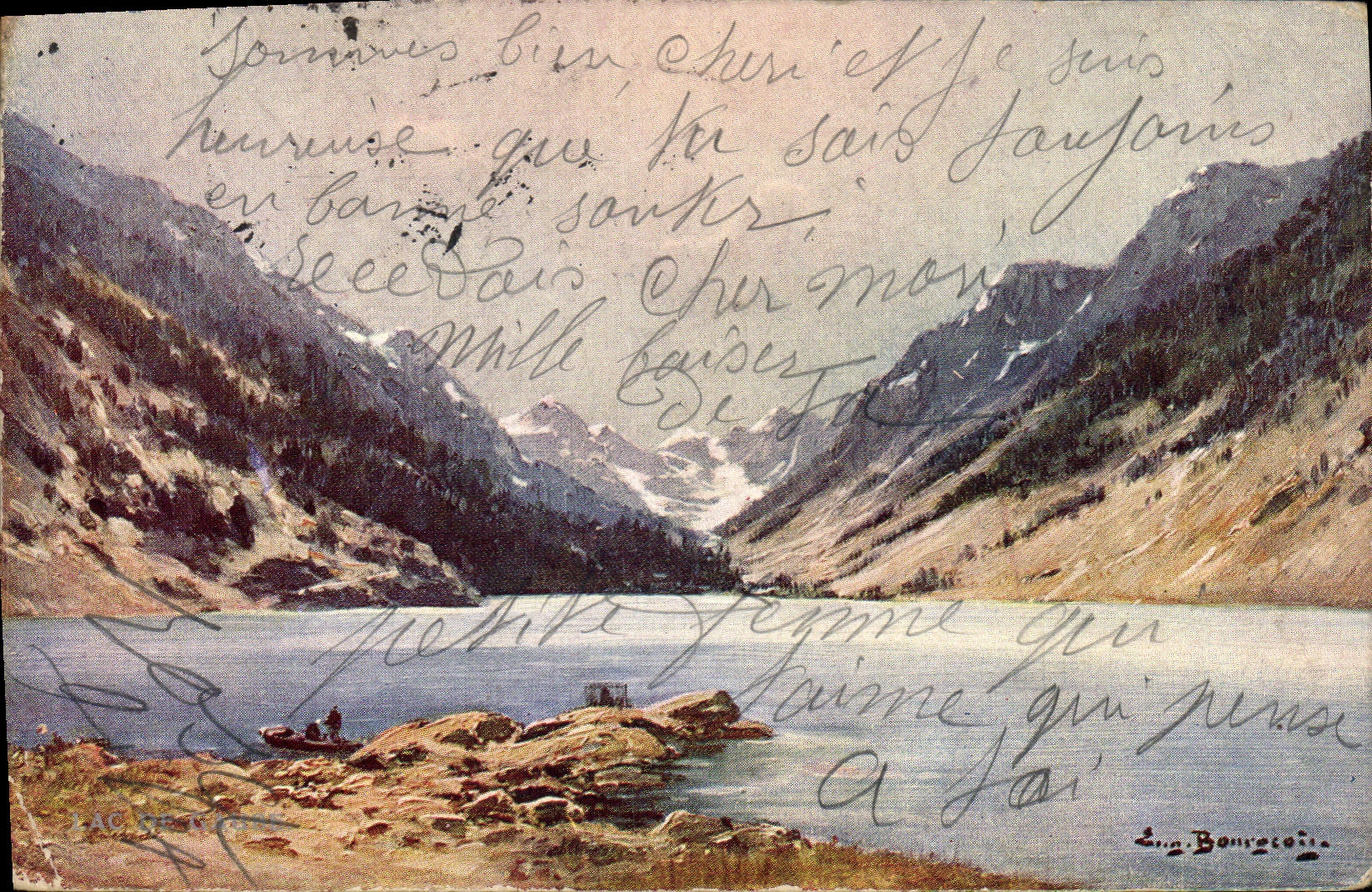 CPA Les Pyrenees Le Lac de Gaube