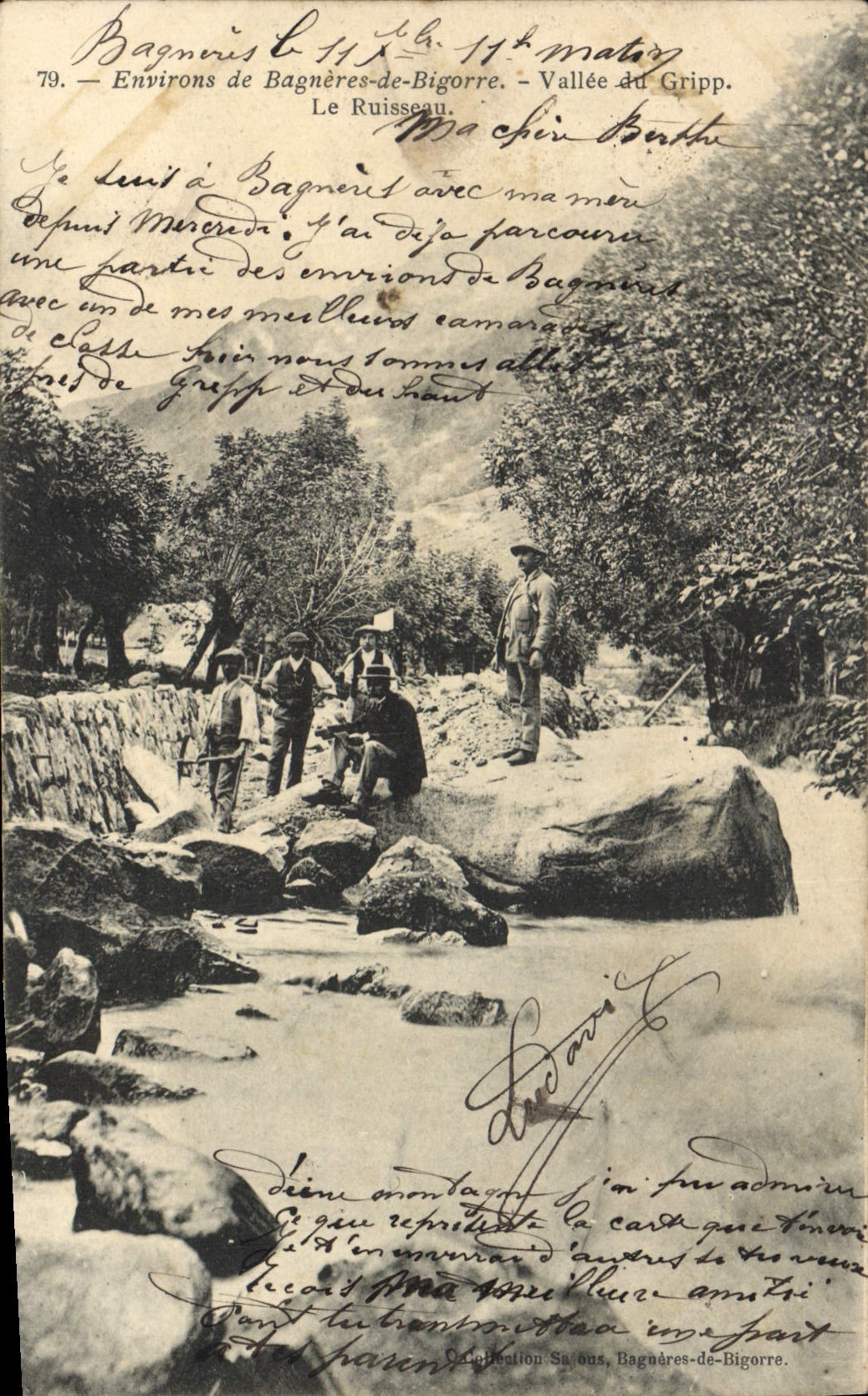 CPA Environs de Bagnerres de Bigorre Vallee du Grip Le Ruisseau