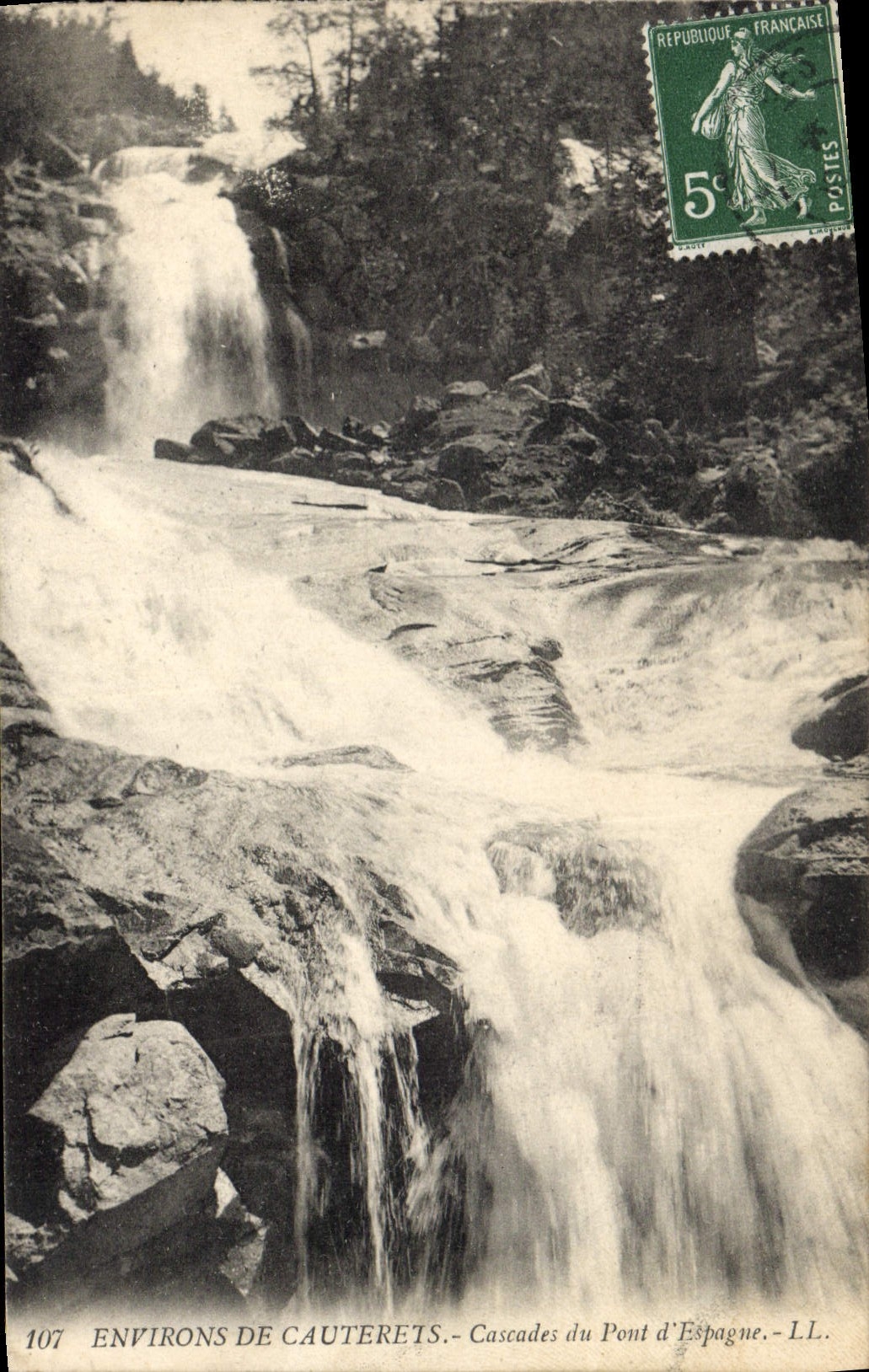 CPA Environs d'Argeles Gazost Route du Lac d'Estaing