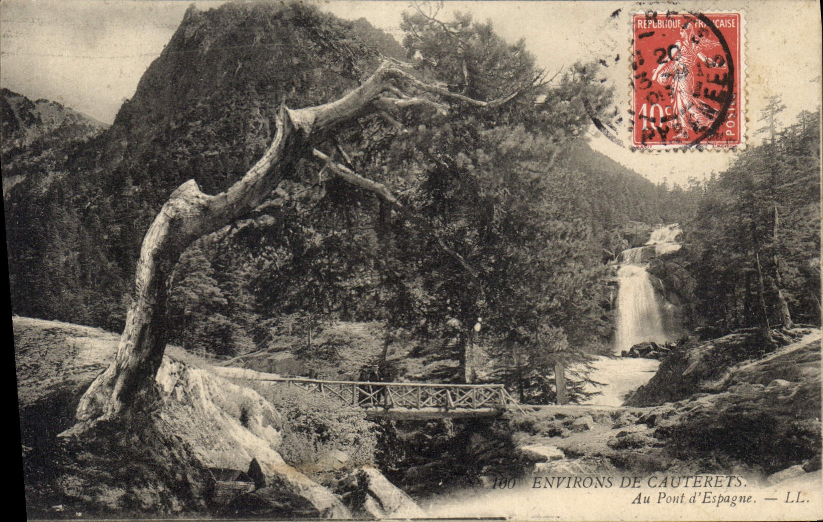 CPA  Environs de Cauteret au Pont d'Espagne
