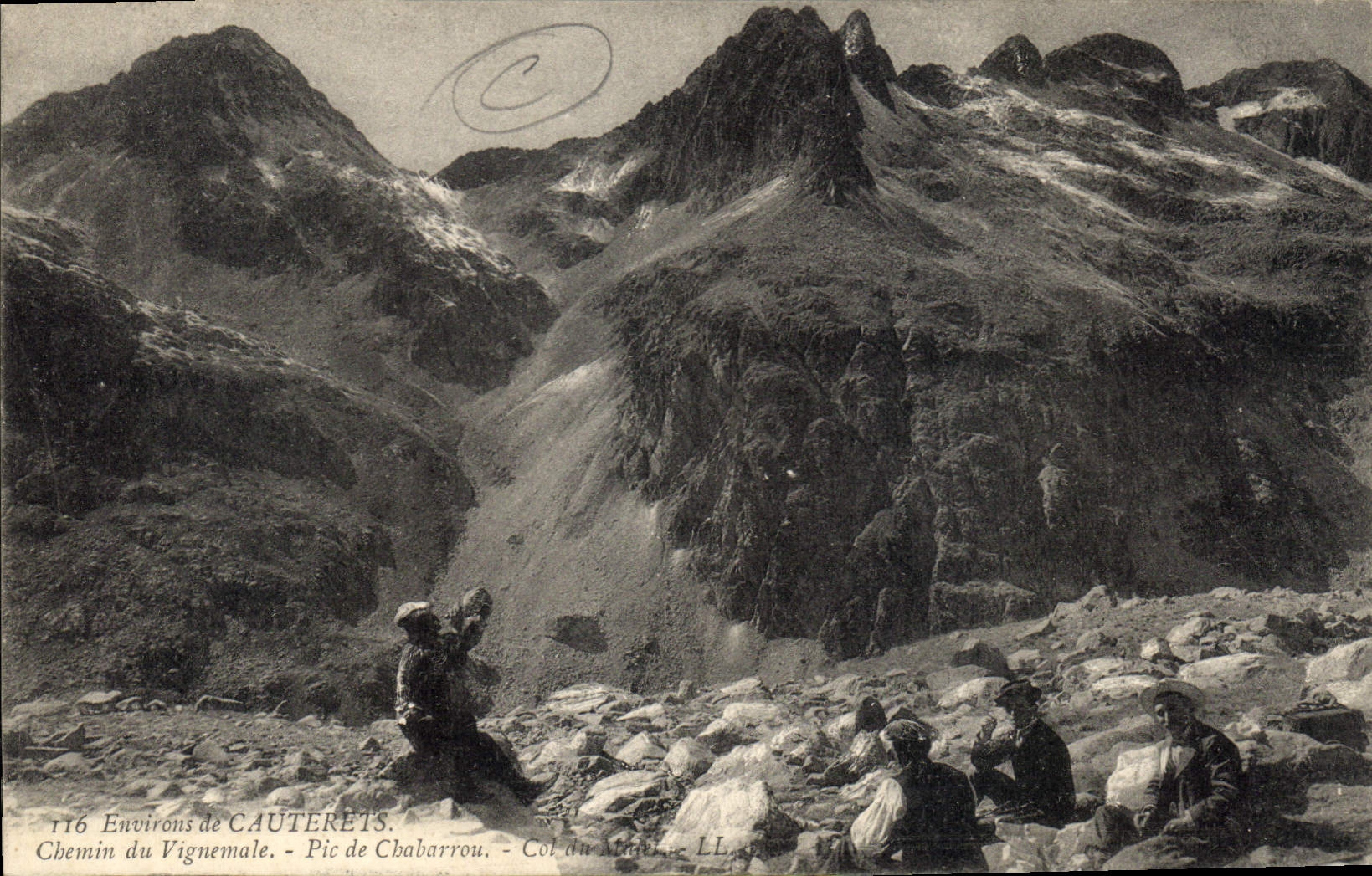 CPA Environs de Cauterets Chemin du Vignemale Pic de Chabarrou