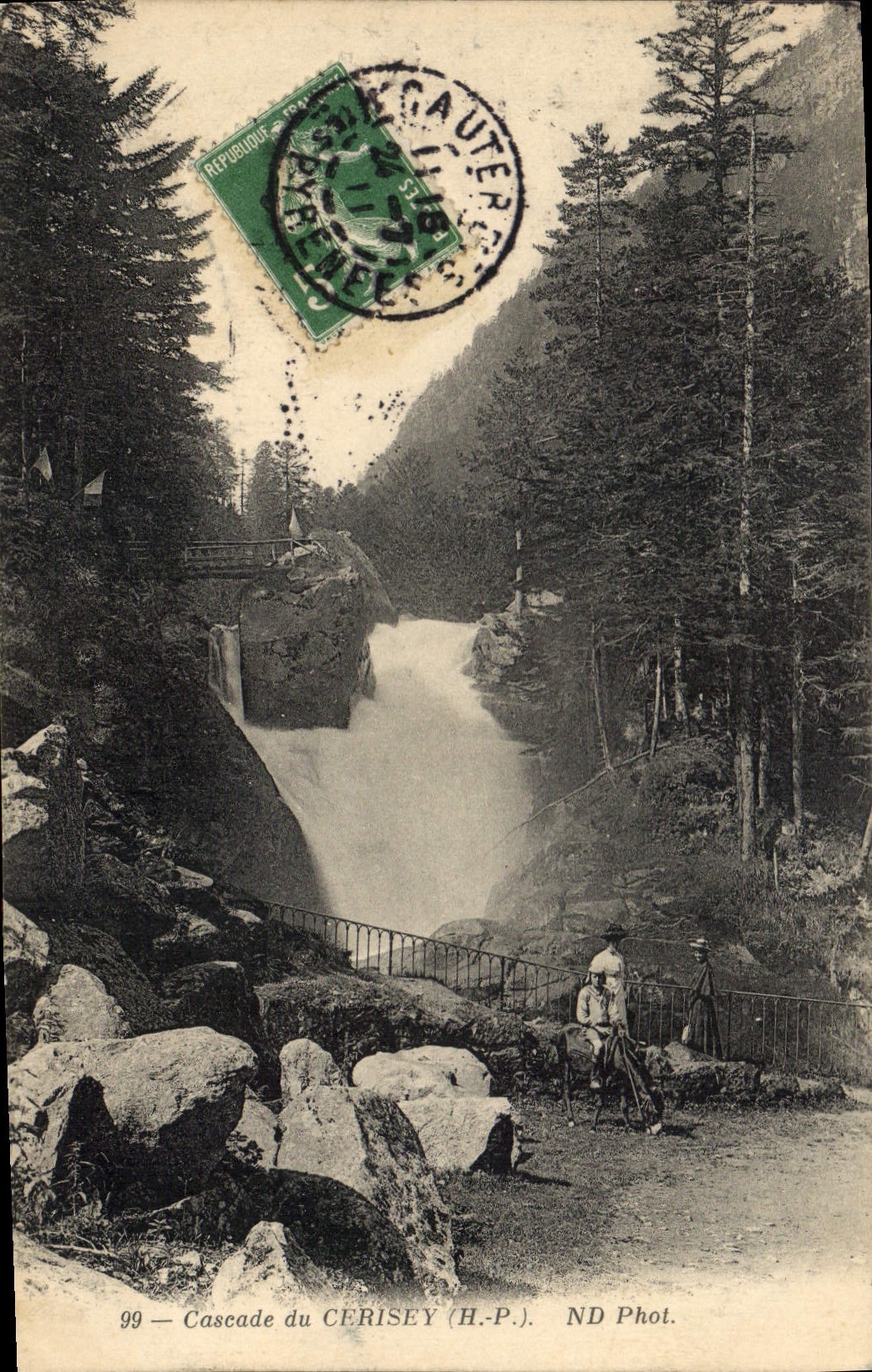 CPA Cascade du Cerisey (H P)