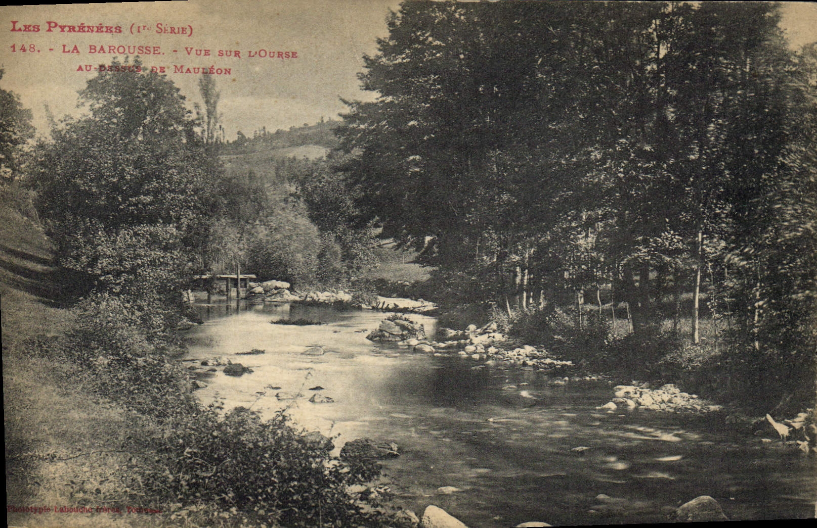 CPA Les Pyrenees La Barousse Vue sur L'Ourge