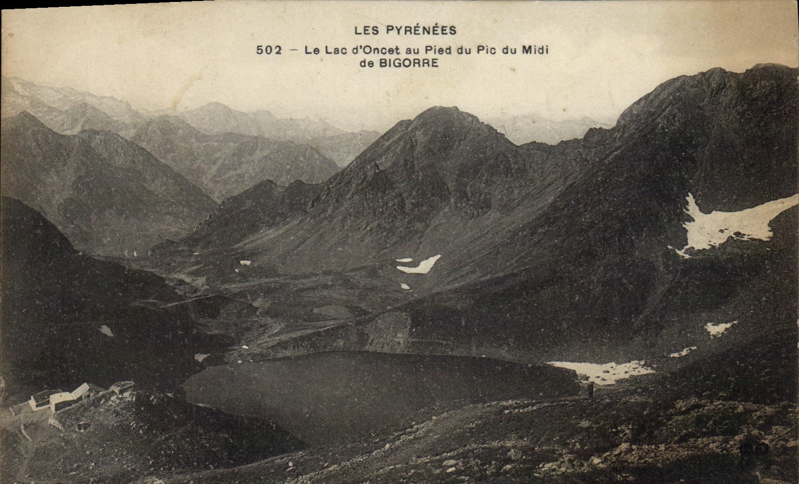 CPA Les Pyrenees Le Lac d'Oncet au Pied du Pic du Midi de Bigorre